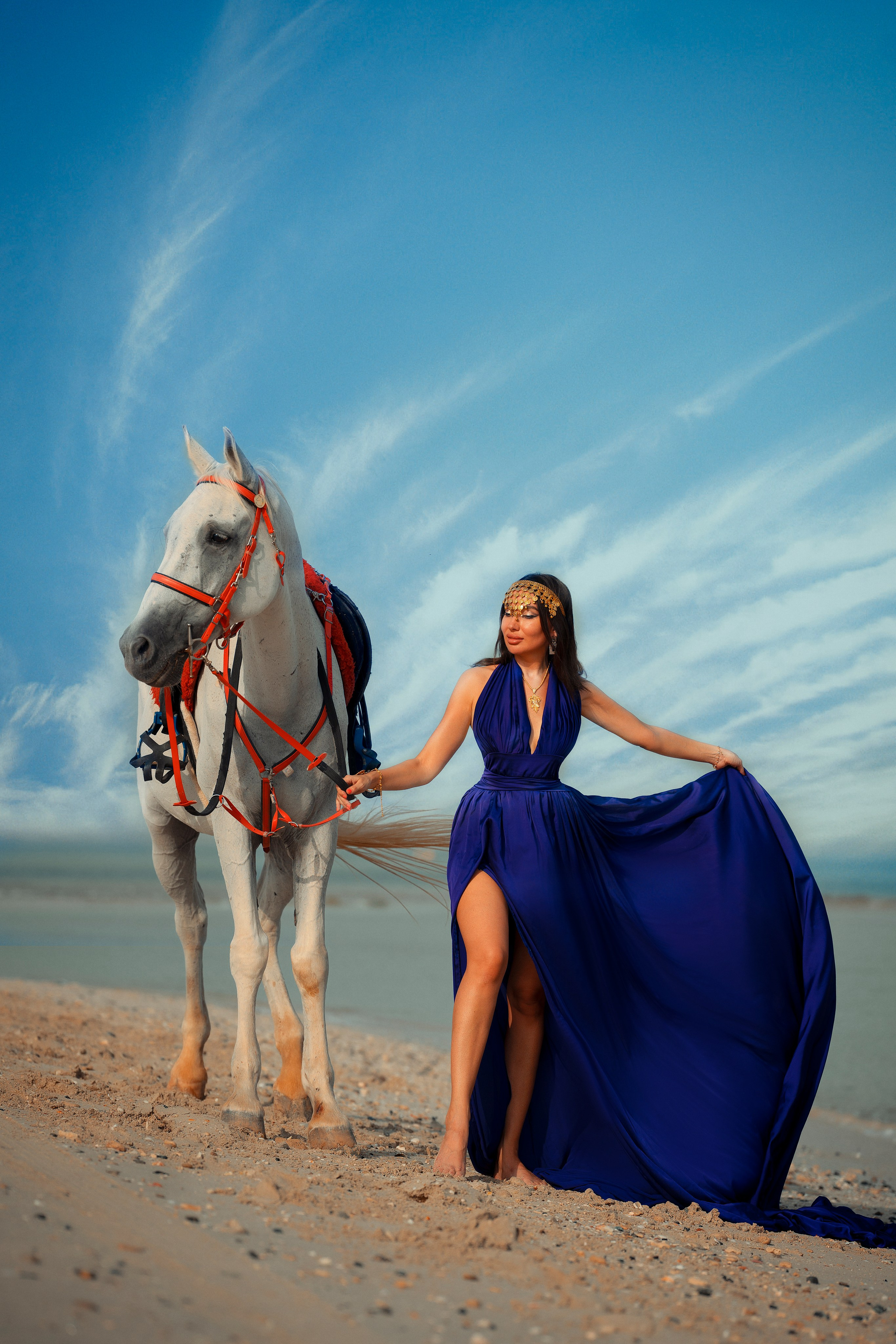 With horses and camels. Photographer in Dubai | Dmitriy Gromov — Photoshoots, Events & Luxury Photography