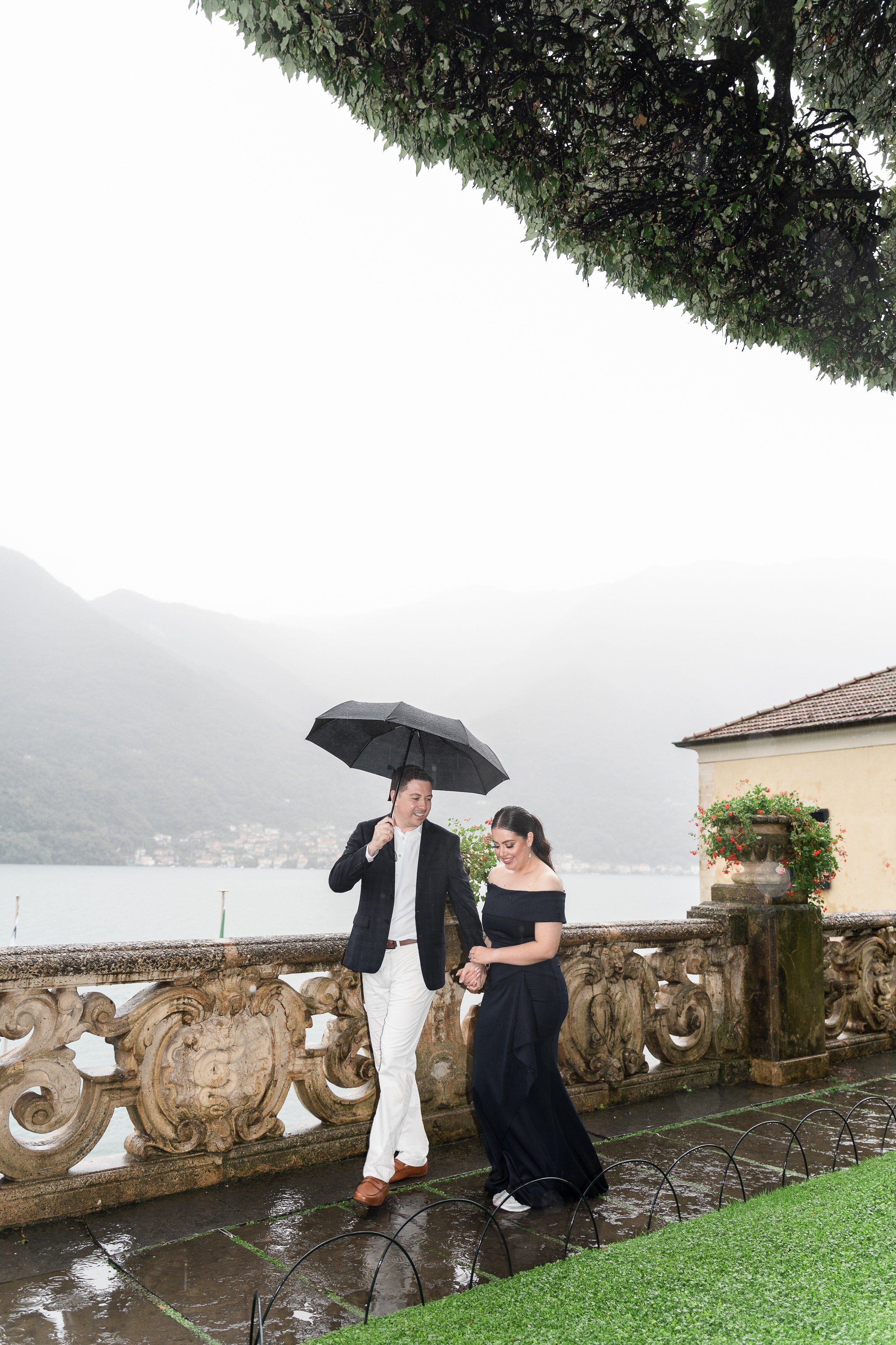 Villa Balbianello Engagement Photoshoot. Proposal Photographer in Lake Como