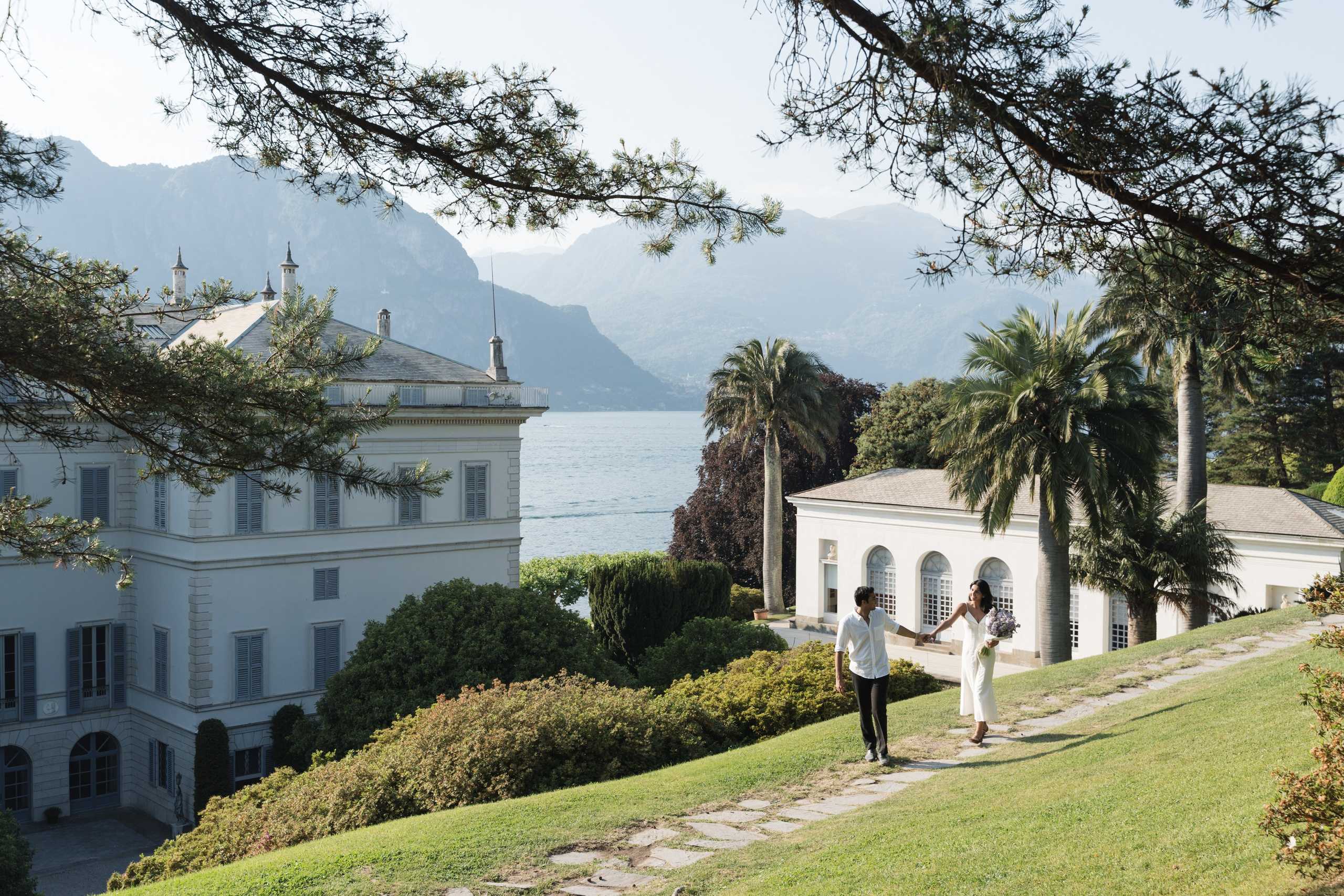 Secret Proposal at Villa Melzi, Lake Como. Lake Como Proposal Photographer | Surprise Proposals & Engagements