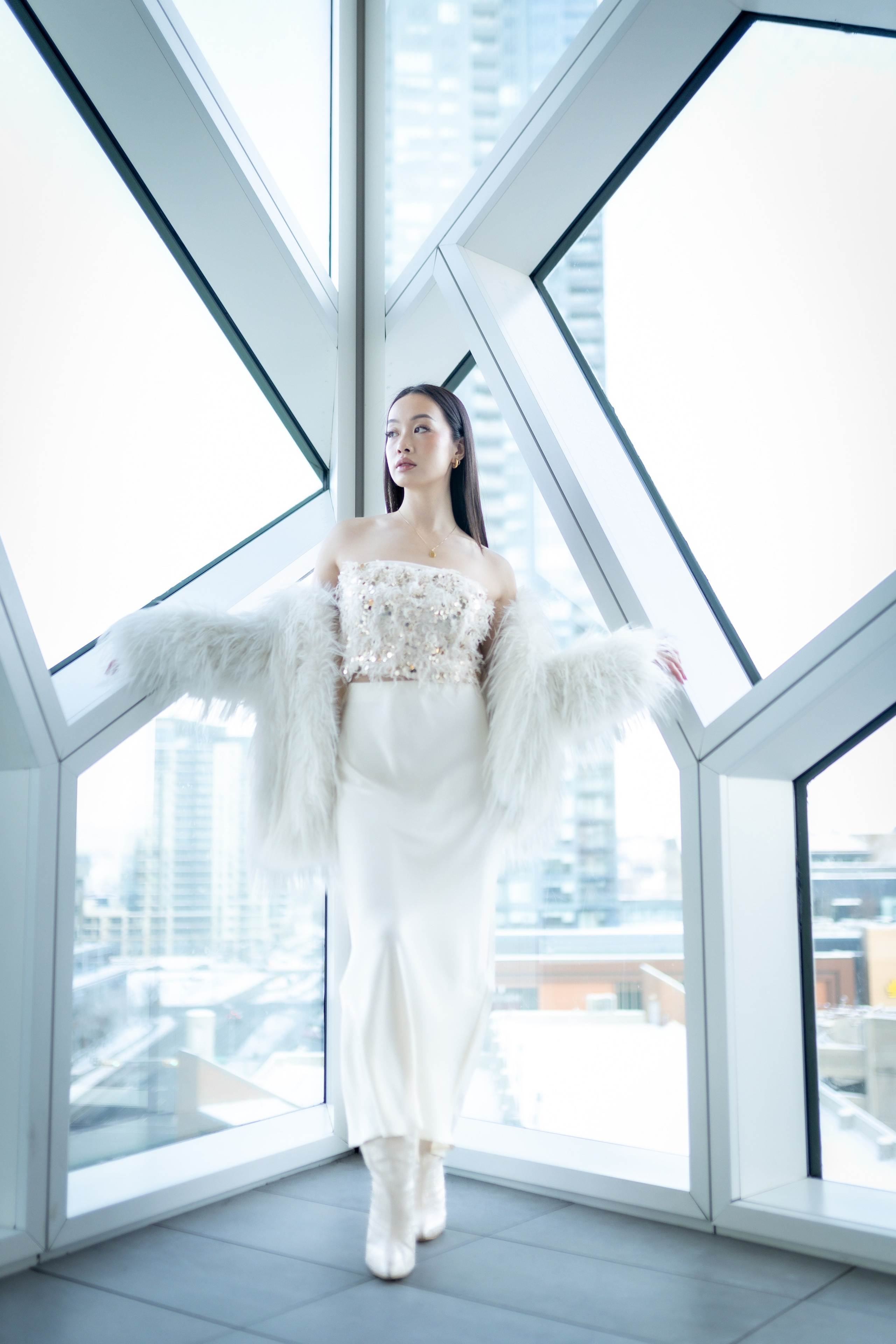 Elegant Moments: Alvina Phan Photo Session. ProFly.club — Professional aerial filming in Calgary