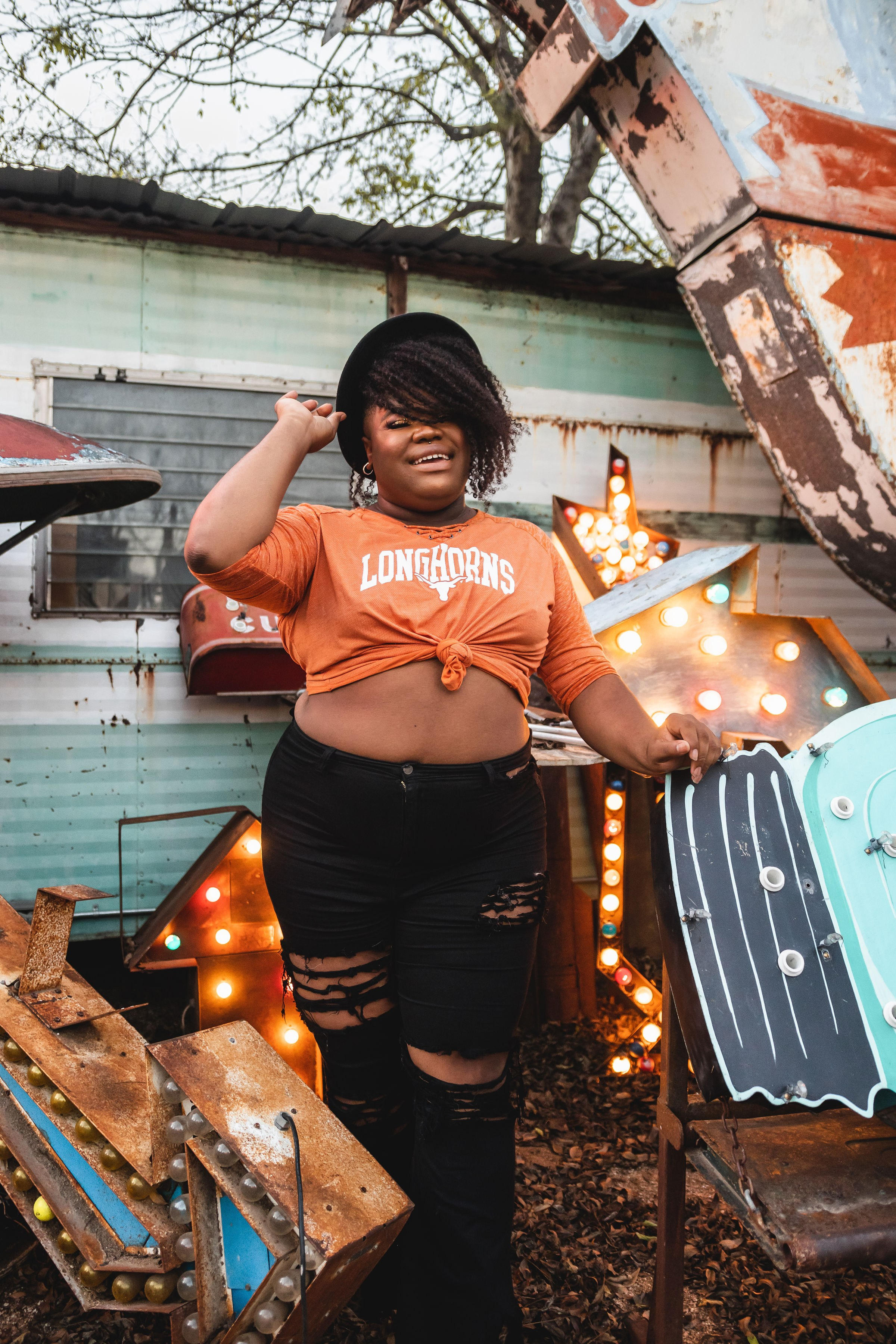 Tyler's senior photoshoot in Downtown Austin