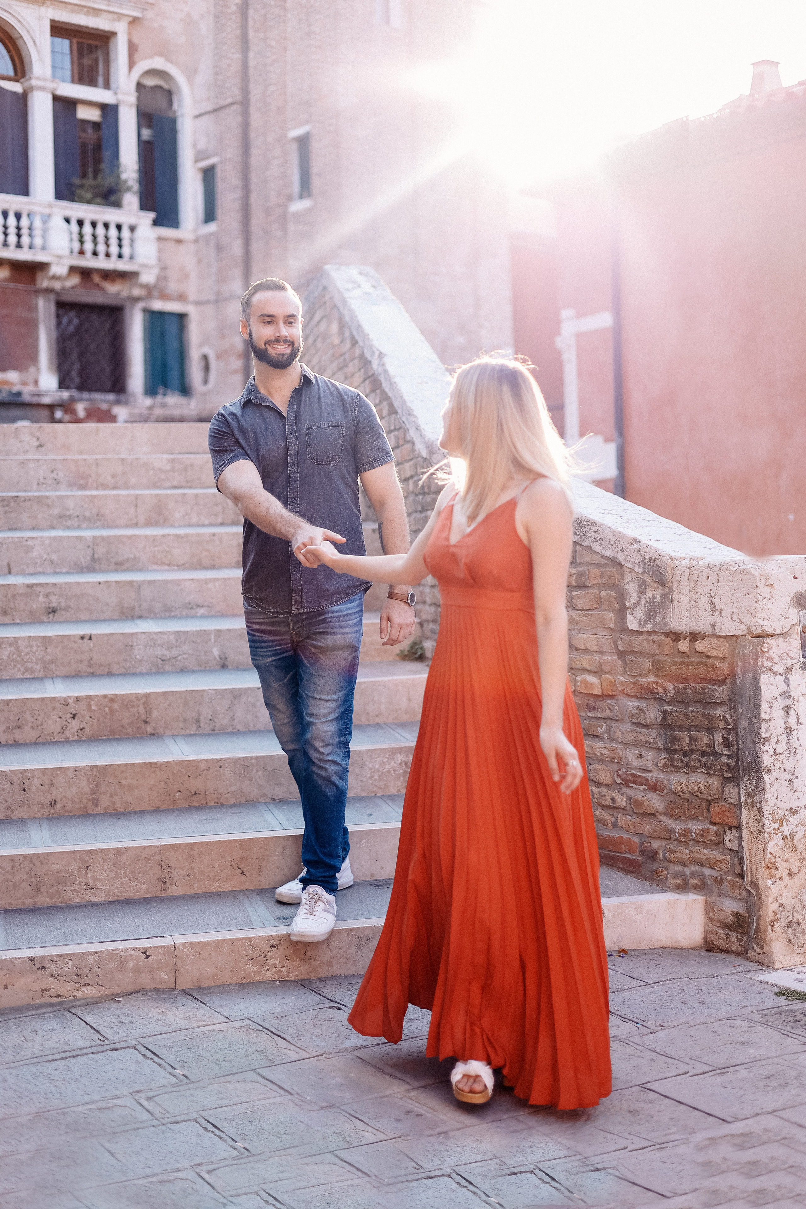 Romantic photo shoot in Venice. Photographer in Venice, Viktoria Antonova
