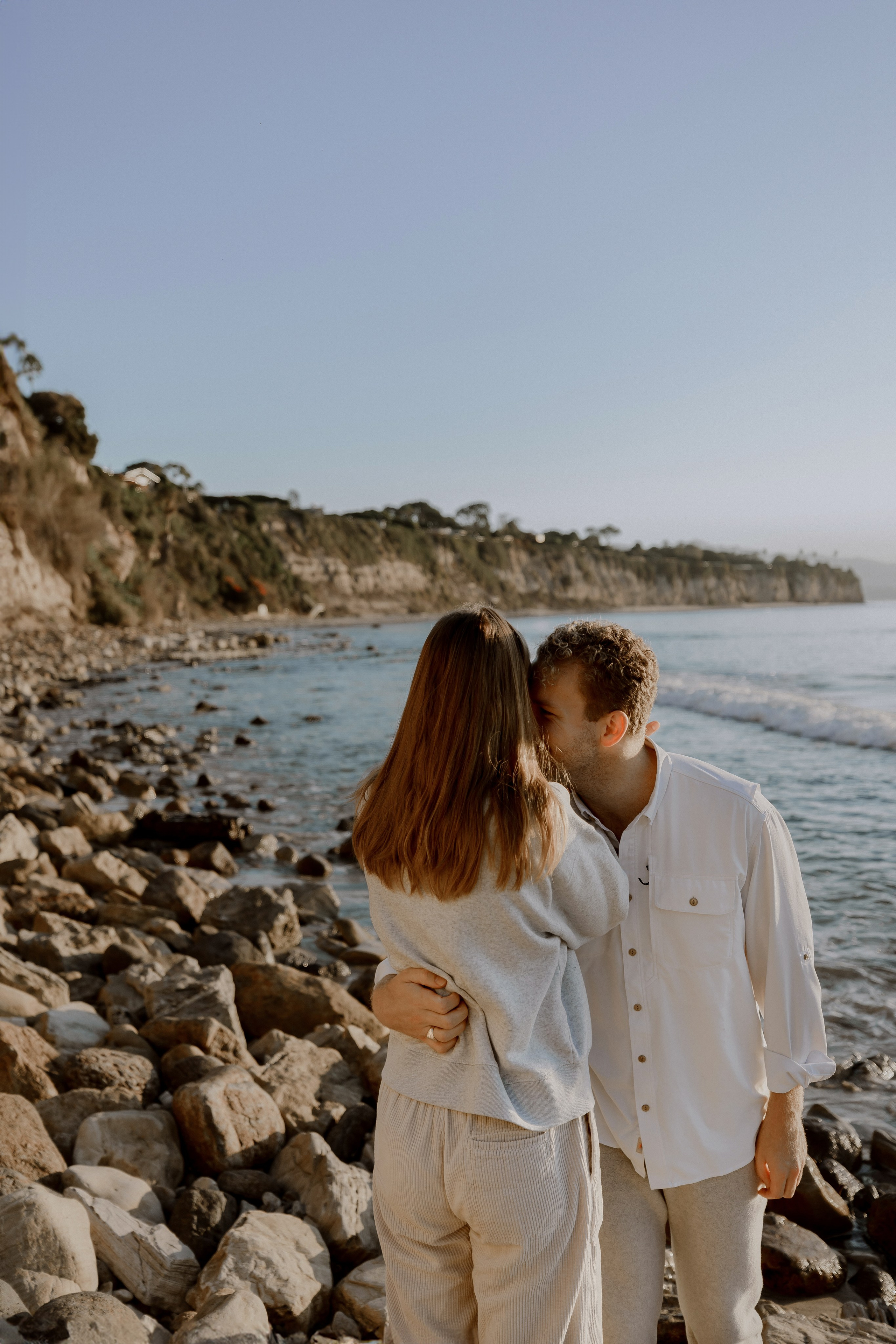 Surprise Proposal at Sunrise at Point Dume, Malibu | Taya Frank. Southern California Family and Couple Photographer
