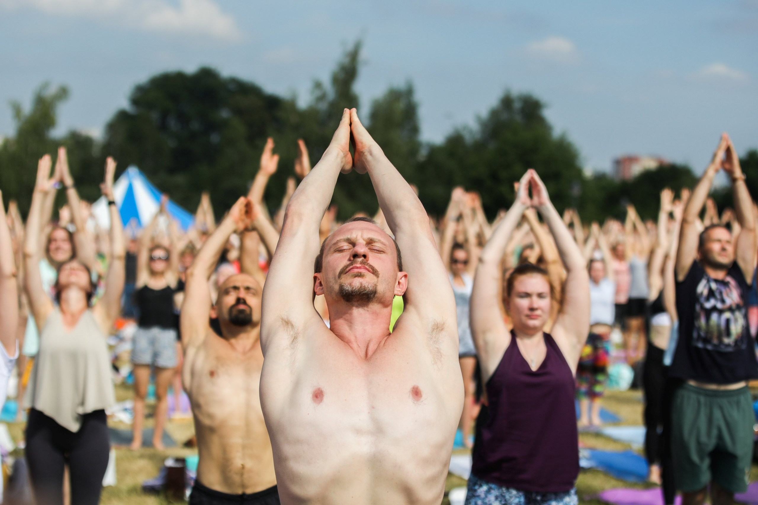 Yoga Day. True Story Photography
