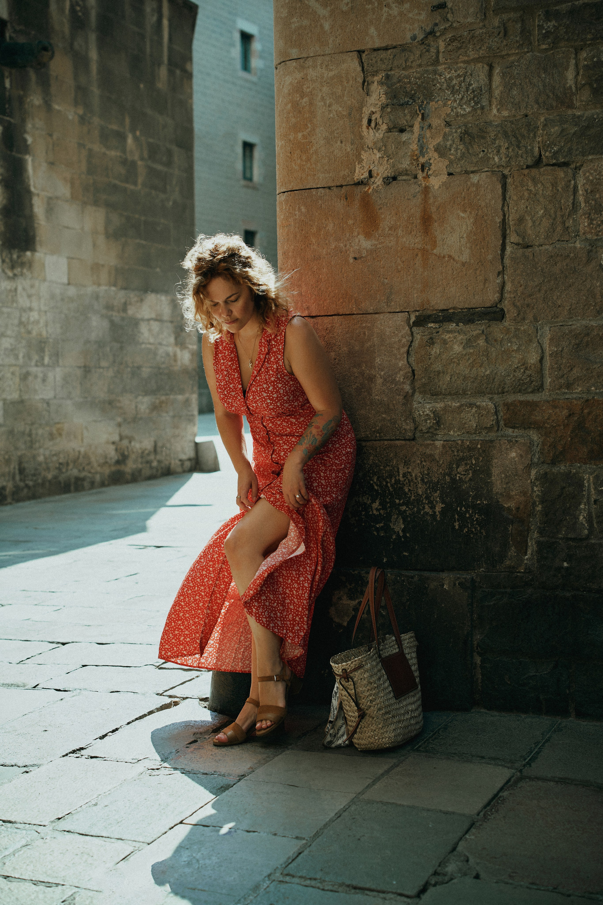 Красное платье. Кристина. Фотограф в Барселоне Жанна Захарченко