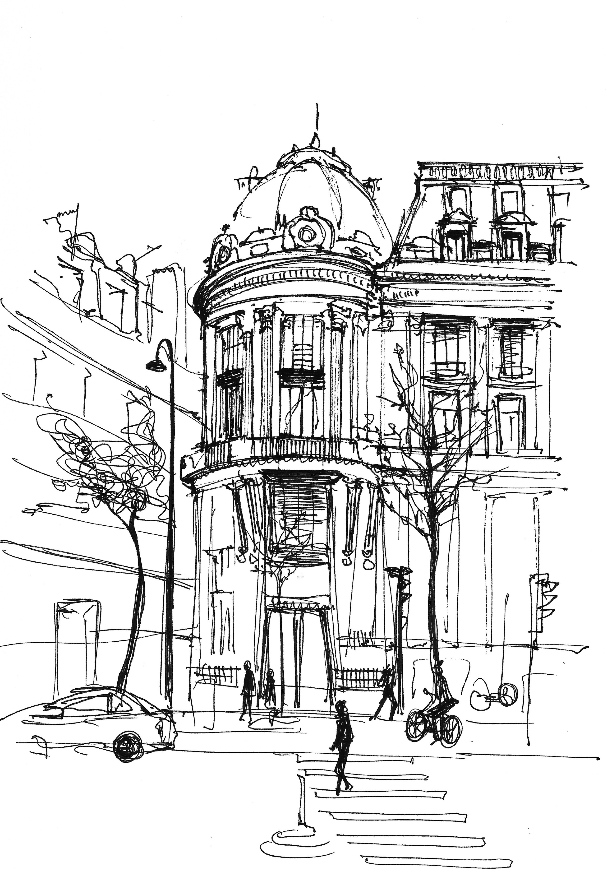 Urban views. Angelina Sorokopud. Artist in Strasbourg