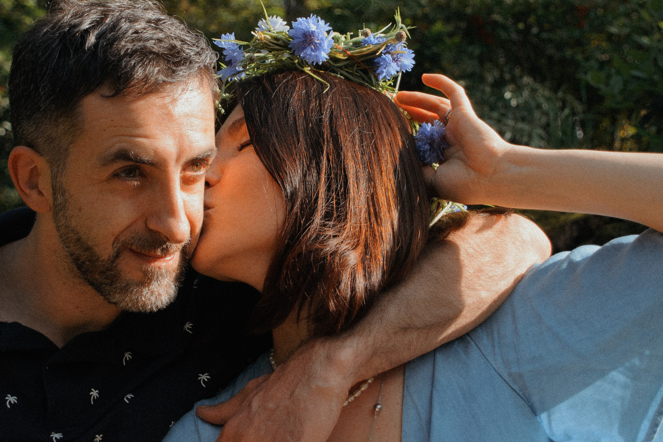 Lovely couple. Private photoshooting in Milan park