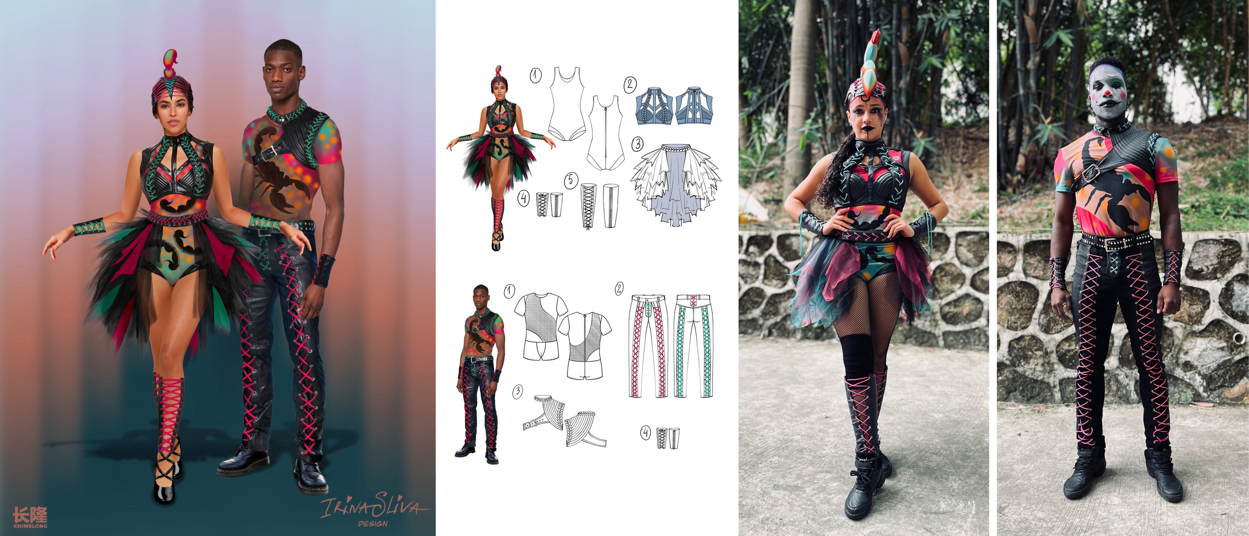 PARADES. Costume Design for Theme Parks & Live Performances | Character & Parade & Stage Costumes | 2D & 3D Costume Illustrations