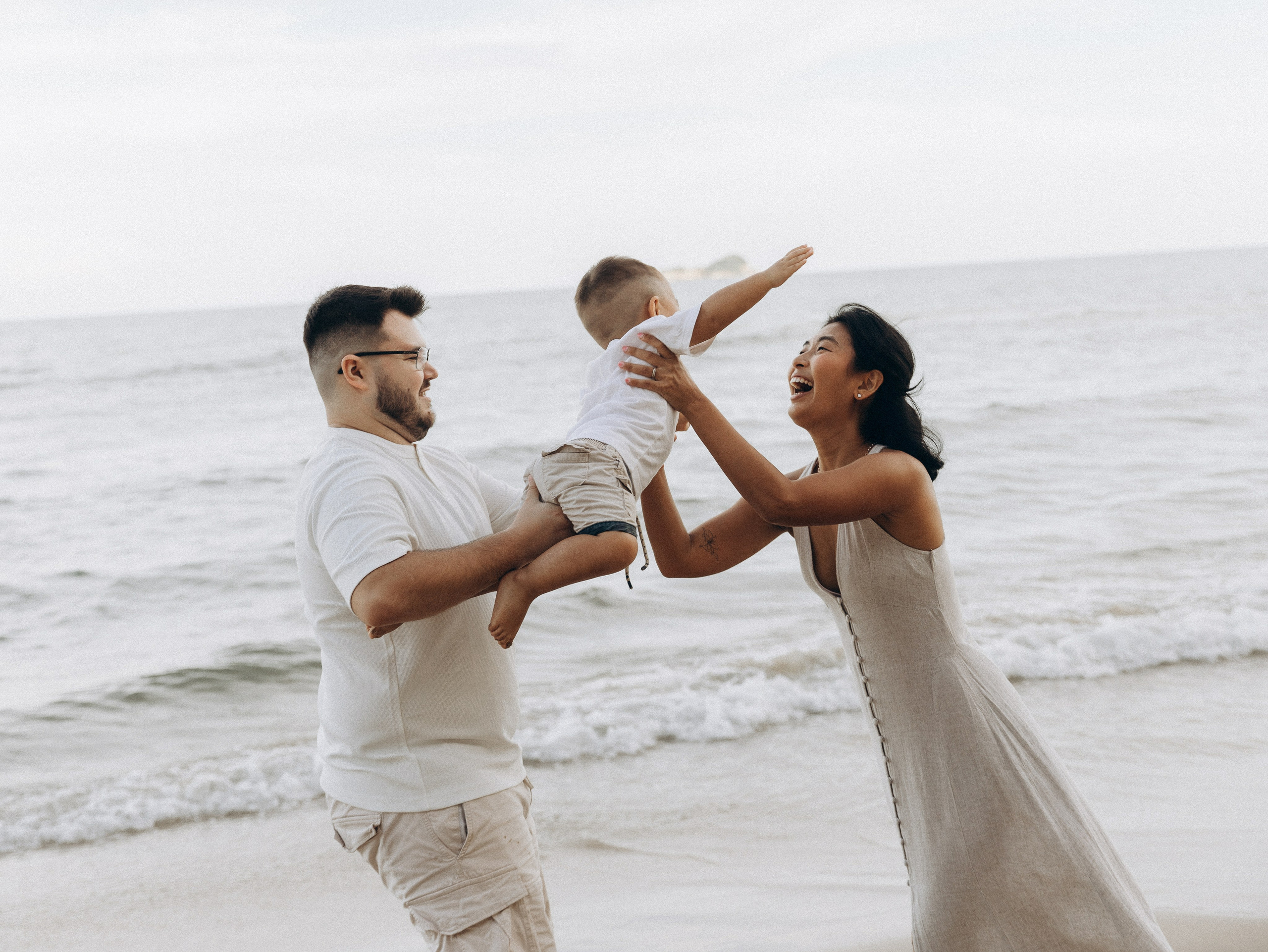 At the beach. Family and wedding photographer in Bangkok, Thailand