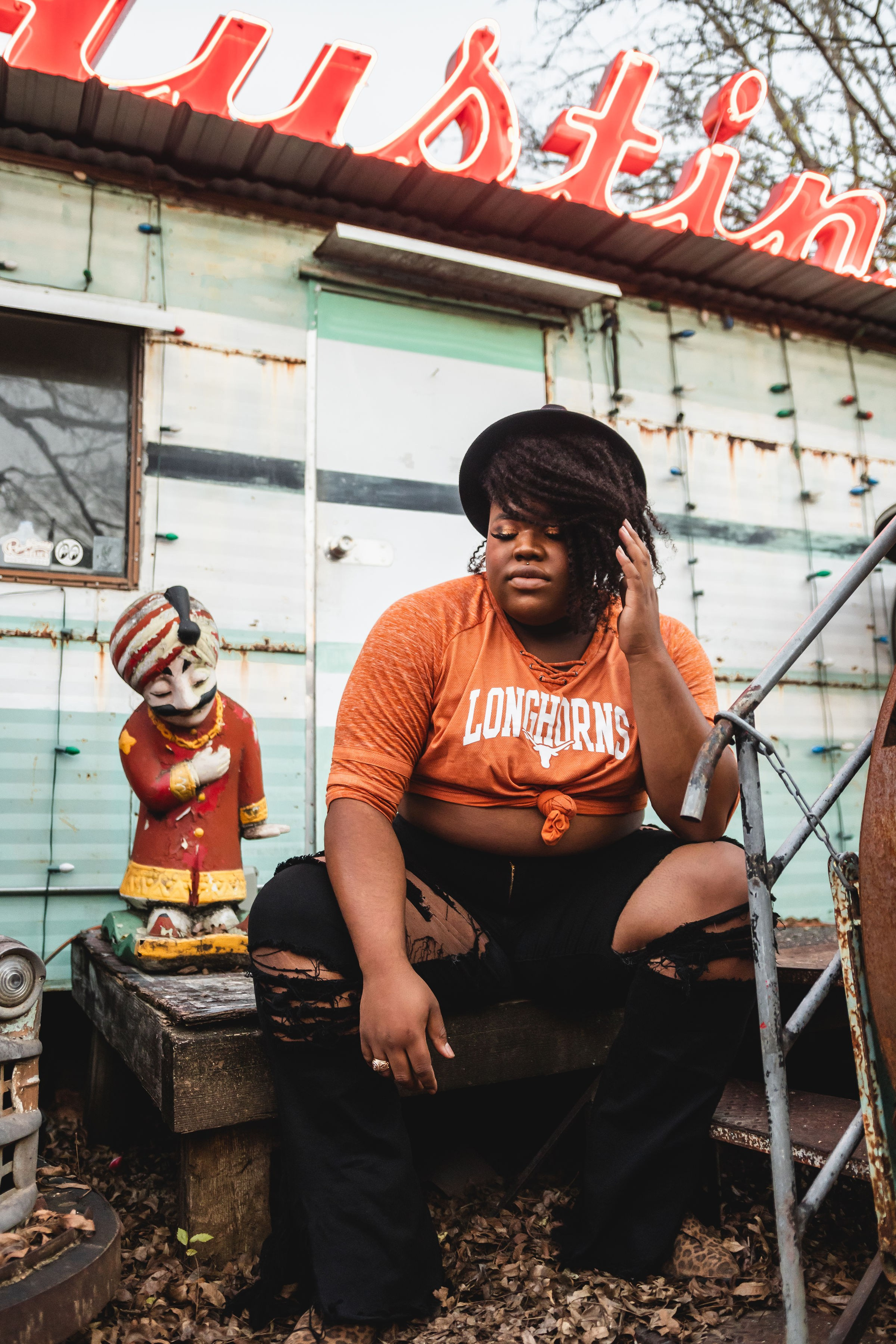 Tyler's senior photoshoot in Downtown Austin