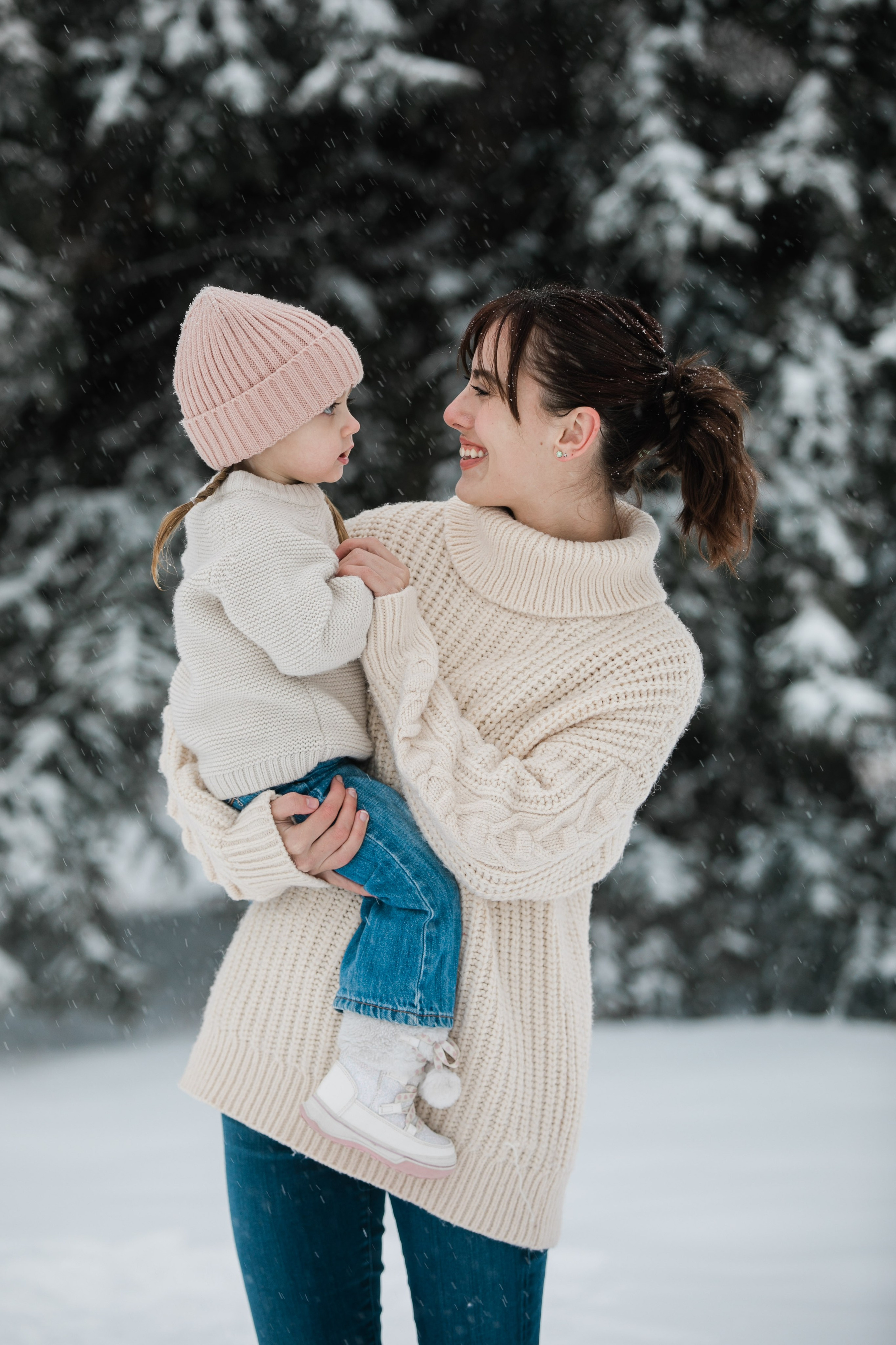 Zacher Winter Family Photos. Fotografía accesible en Calgary
