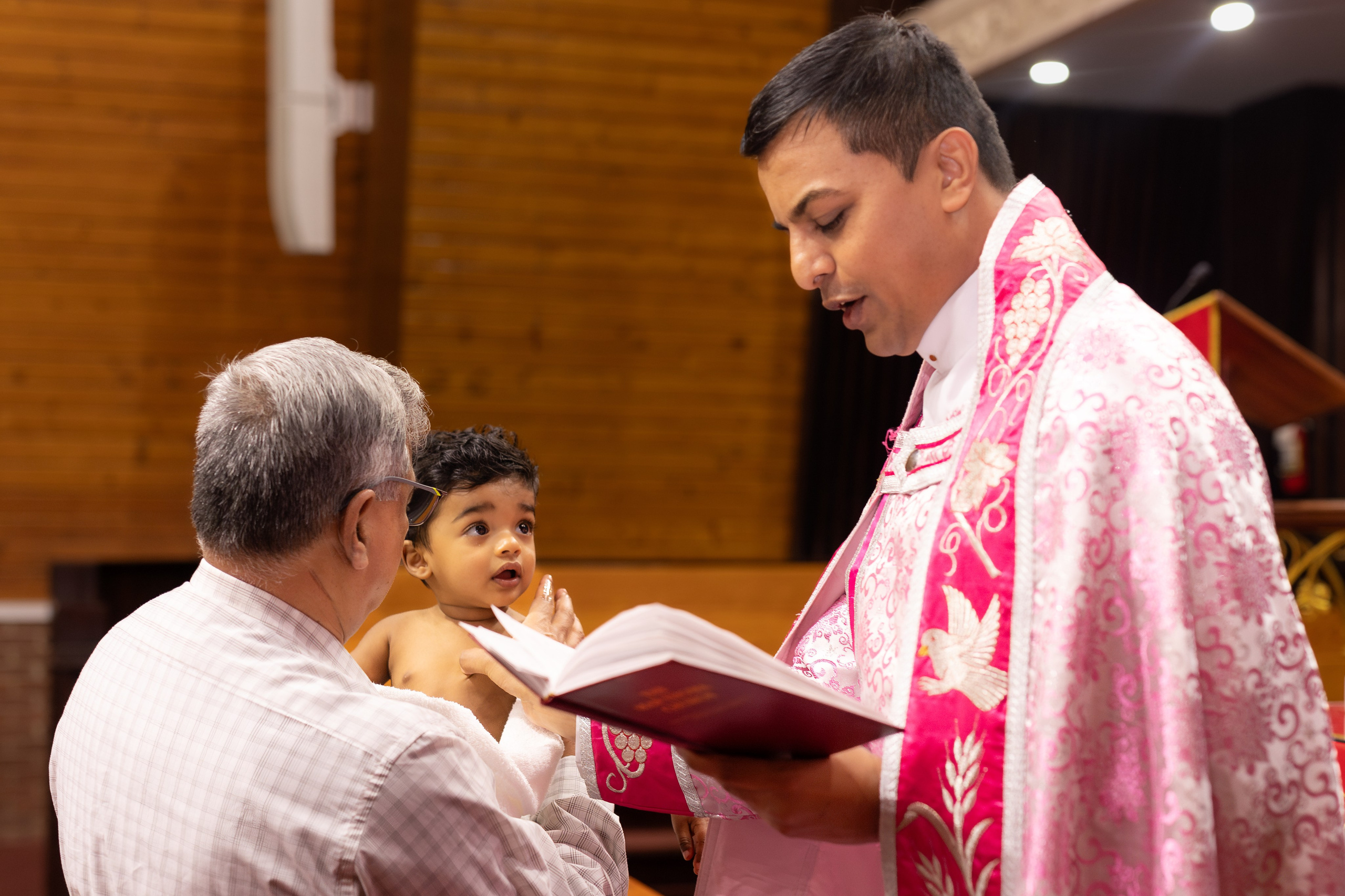 Baptist Church Baptism of a One-Year-Old Boy. Family, lifestyle, and commercial photography in New York and New Jersey