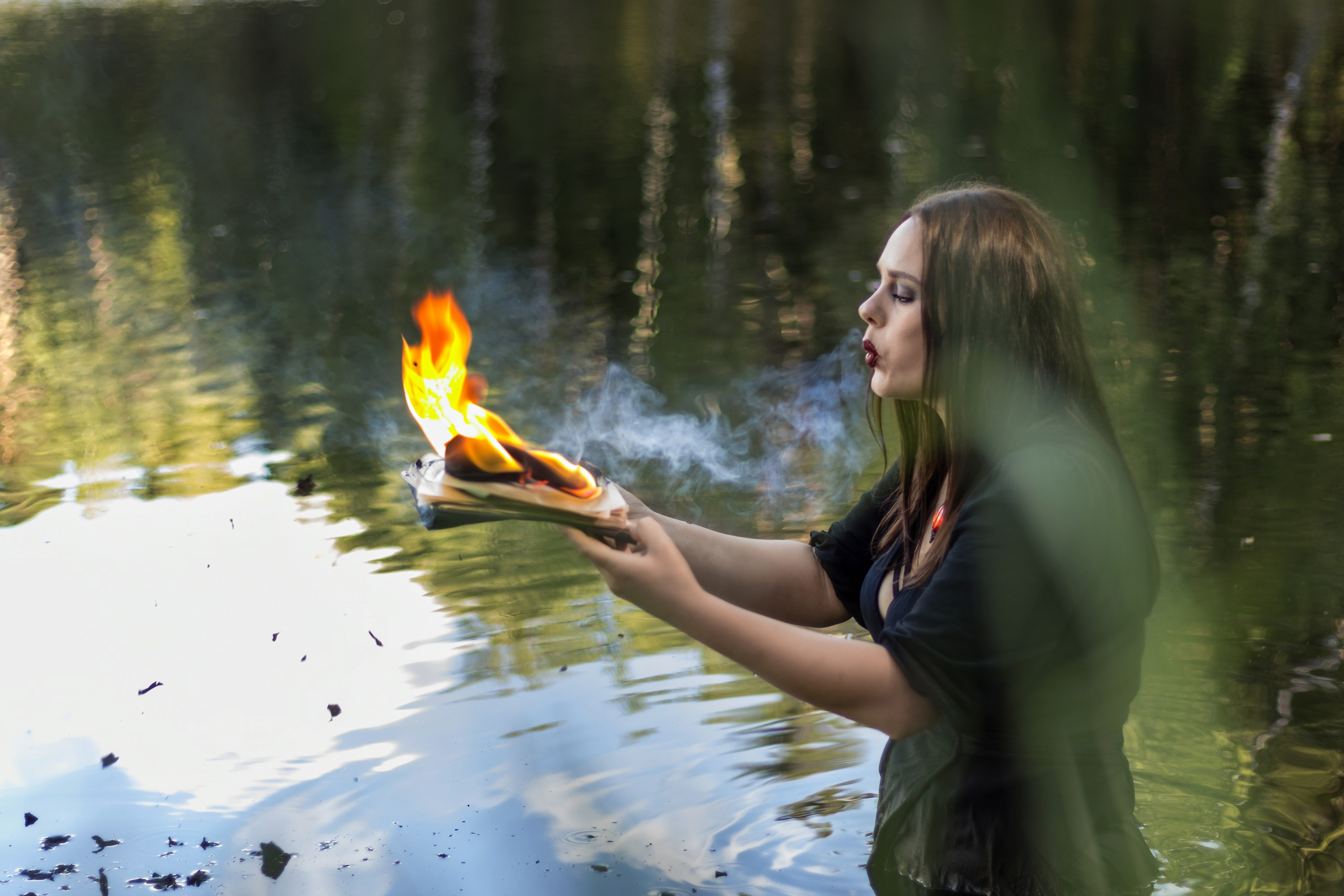 Фотосессия ведьма в лесу. Фотограф / Даугавпилс