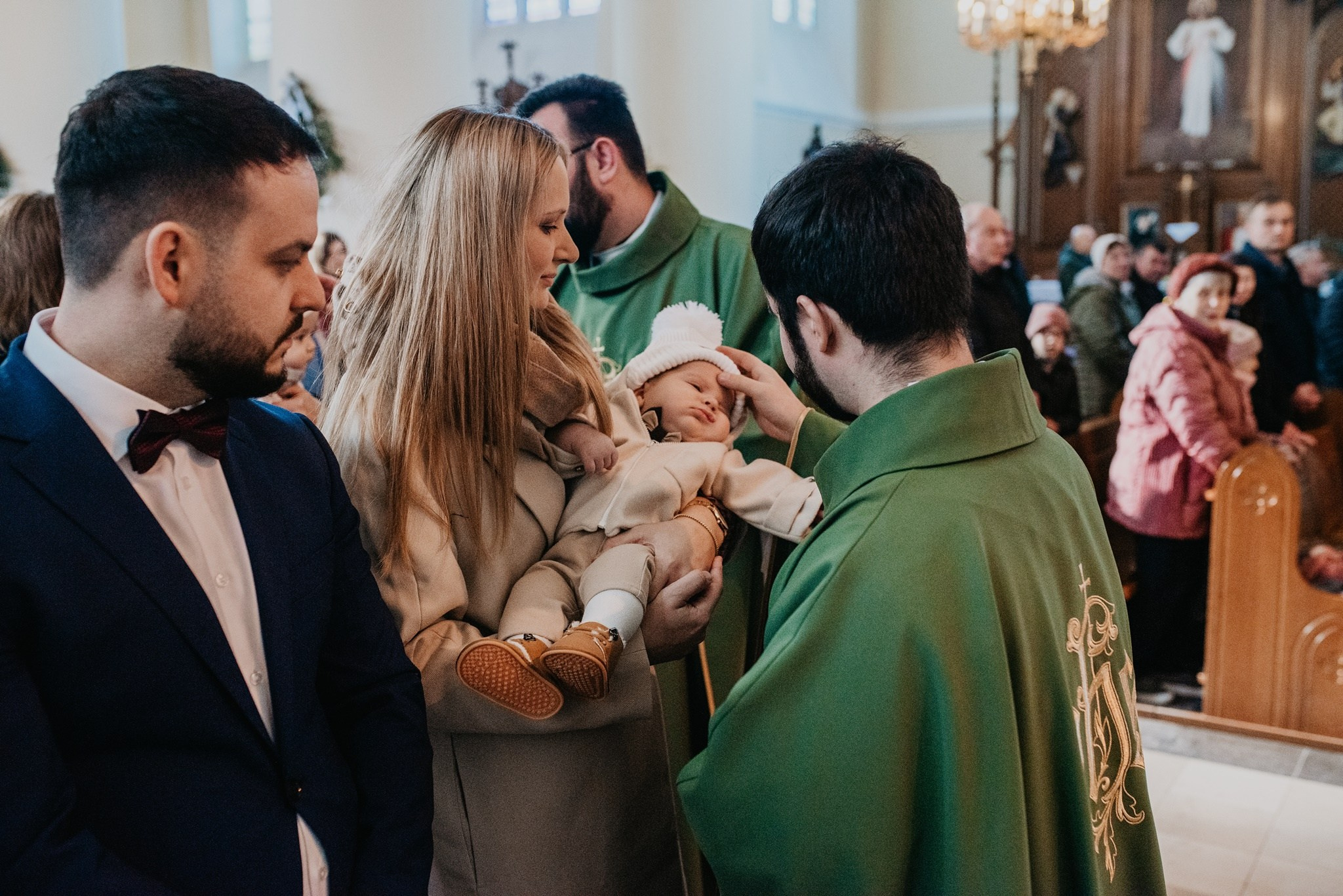 Chrzest Św. Aleksandra. Dominika Strachacka Fotografia | Fotograf ślubny i rodzinny Opole Lubelskie Lublin