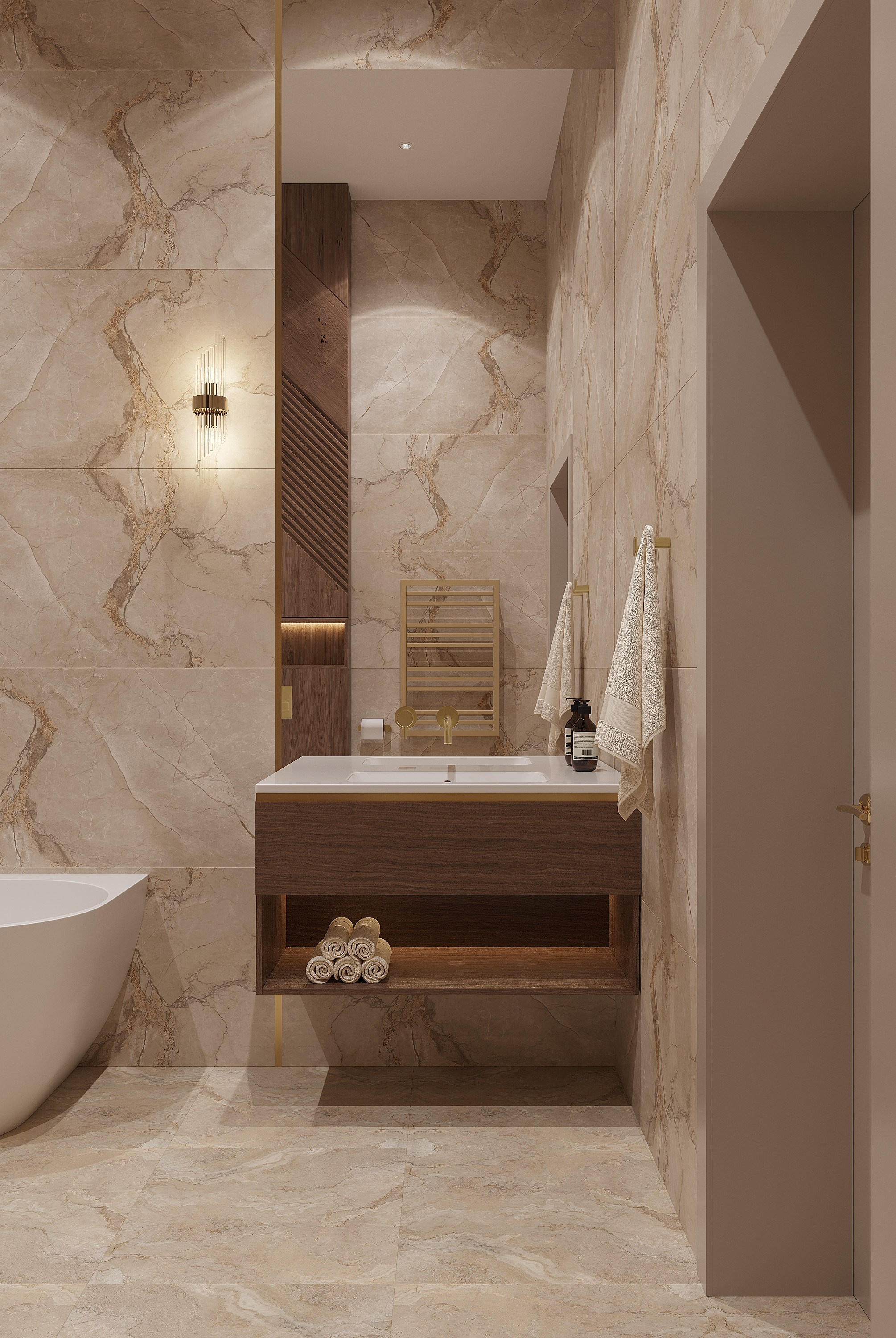 Private House 140 m². Interjera dizaina studija 4 Stūri