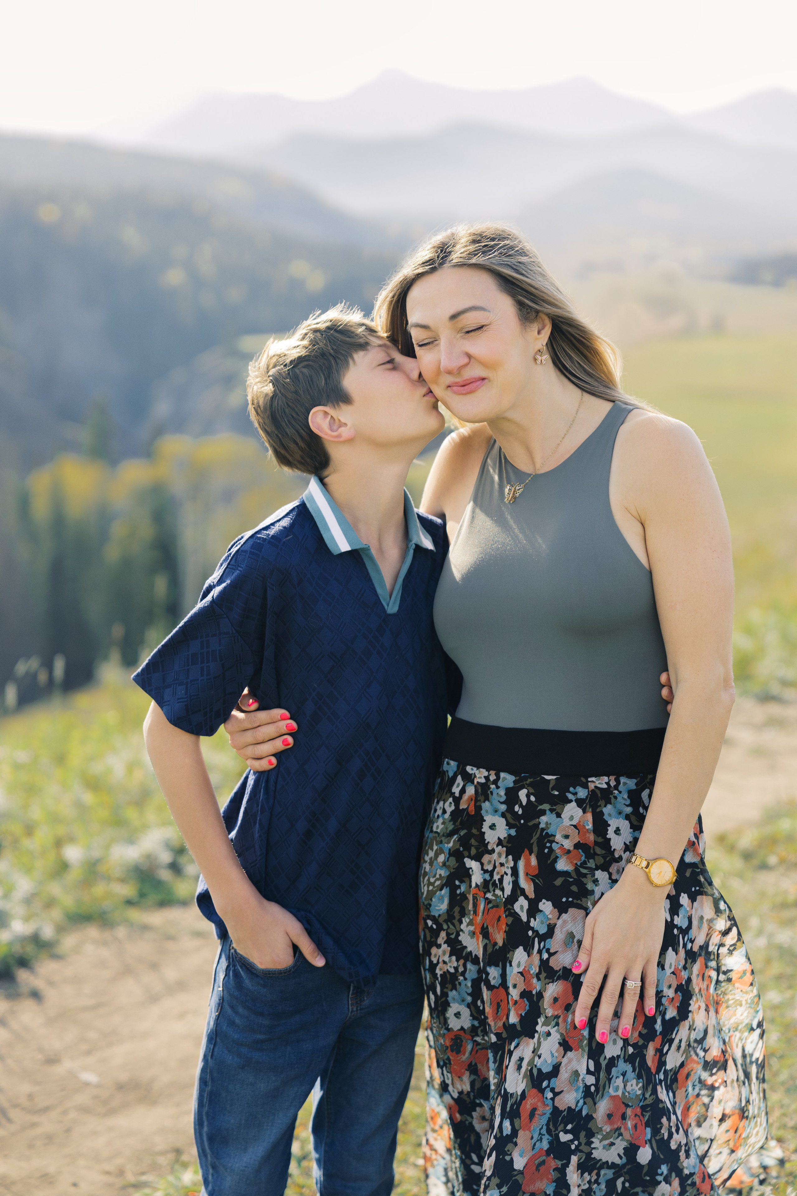 Aleksandra’s family. Home