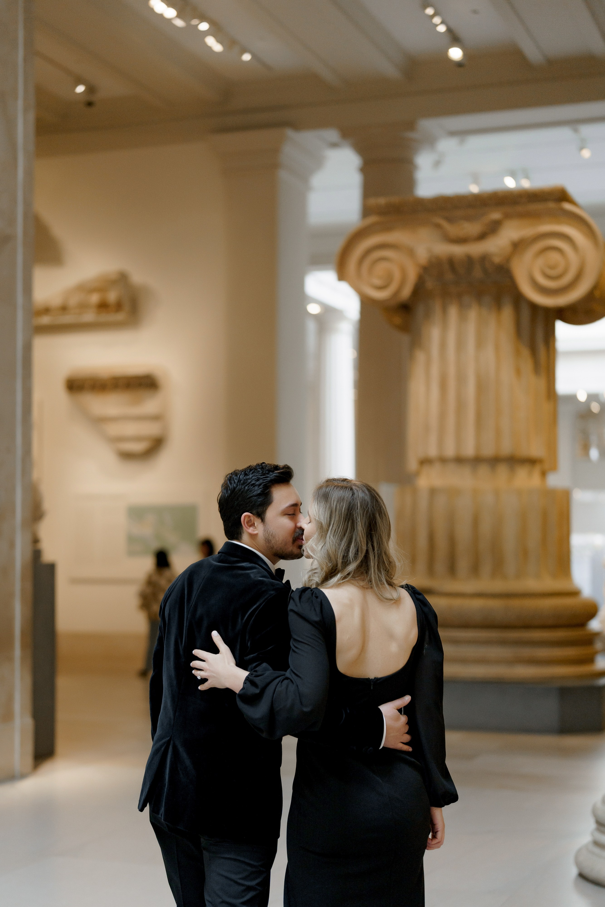 Caroline and Brendan’s Museum MET and Library Engagement Shoot. Wedding photographer and videographer New York | New Jersey