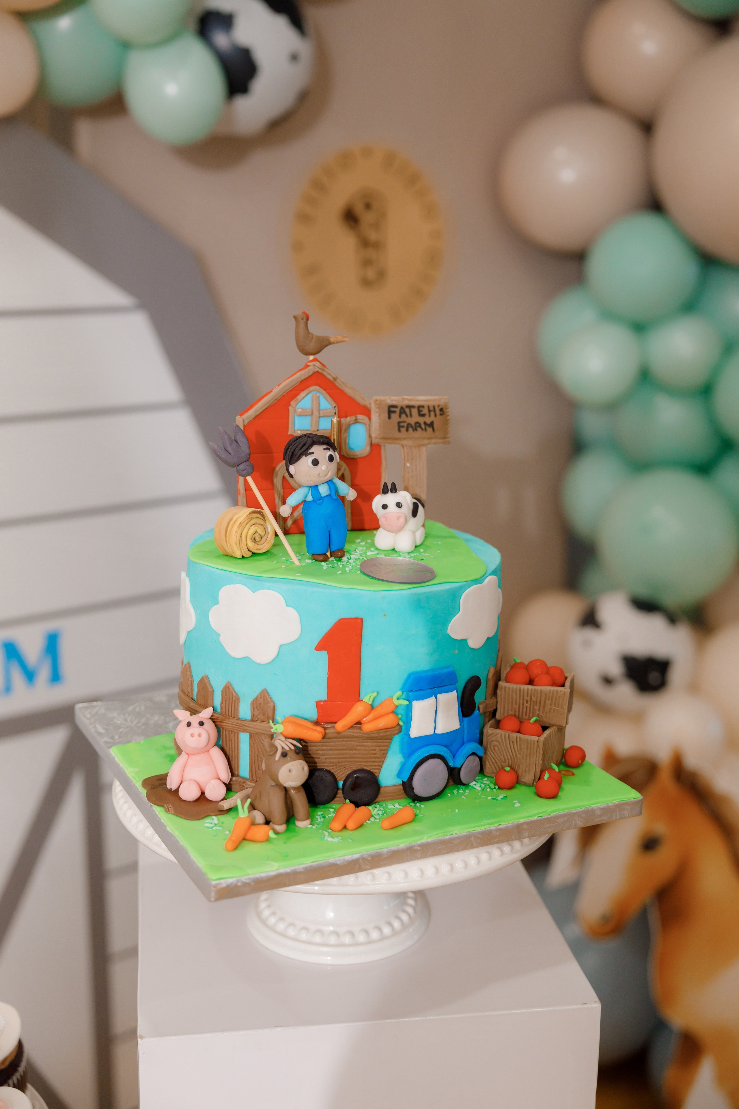 Fateh’s 1st birthday. Home