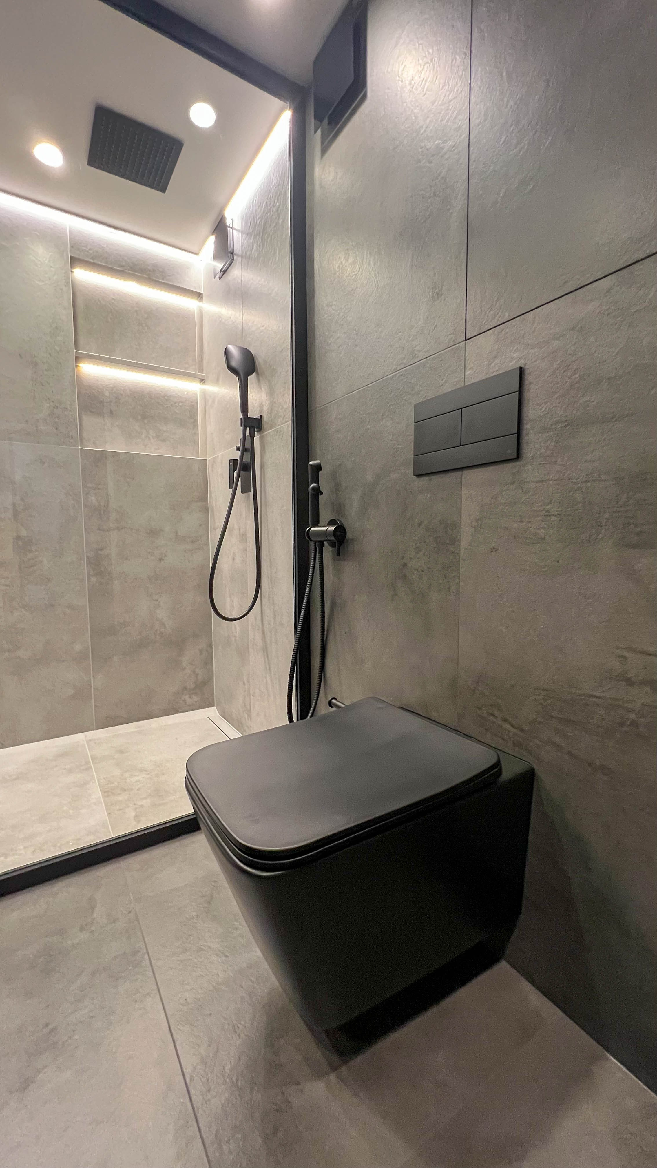 The apartment is on two levels. Fotograf Dmitrii Donets