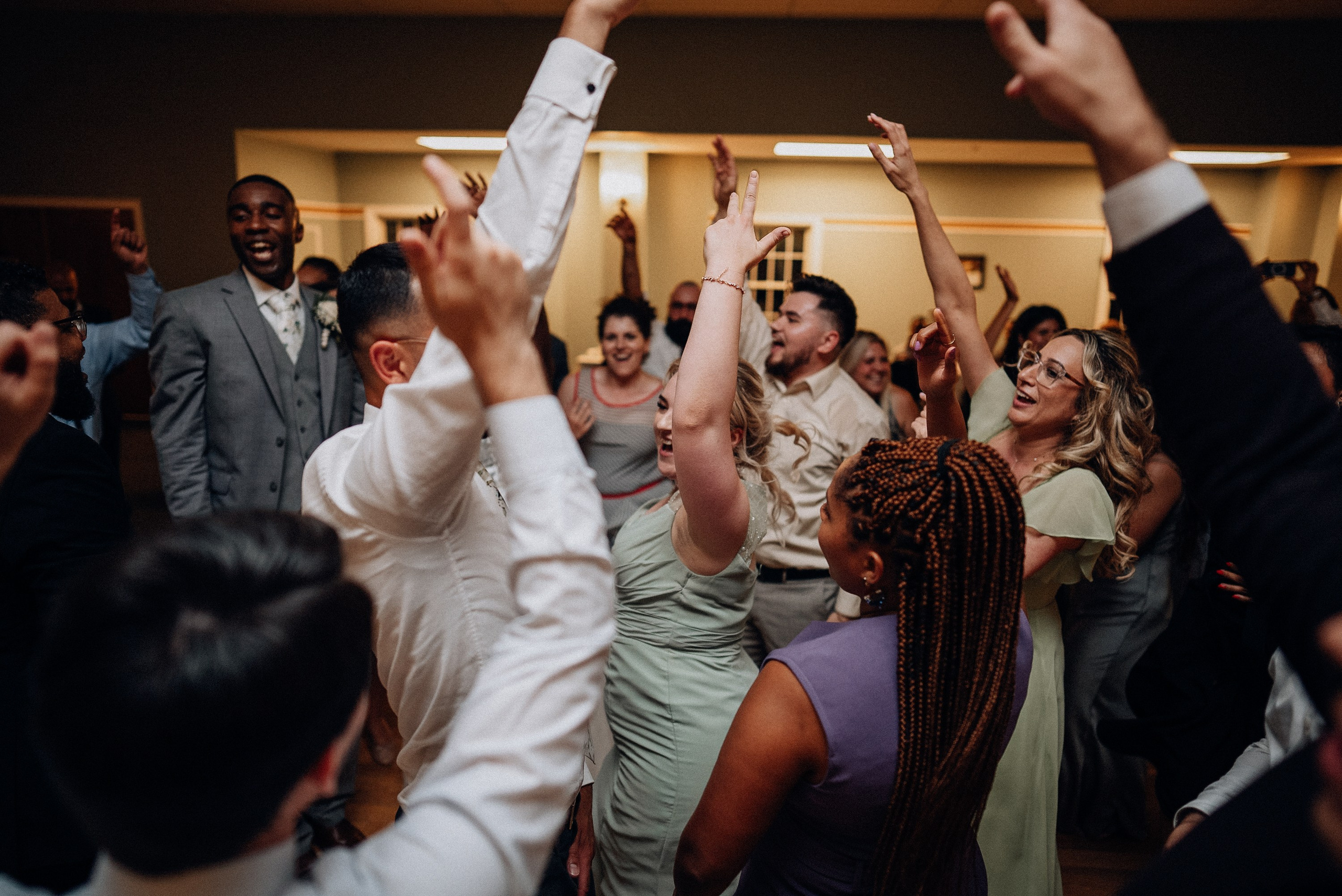 Happy bride and groom. Portrait and wedding photographer in New York