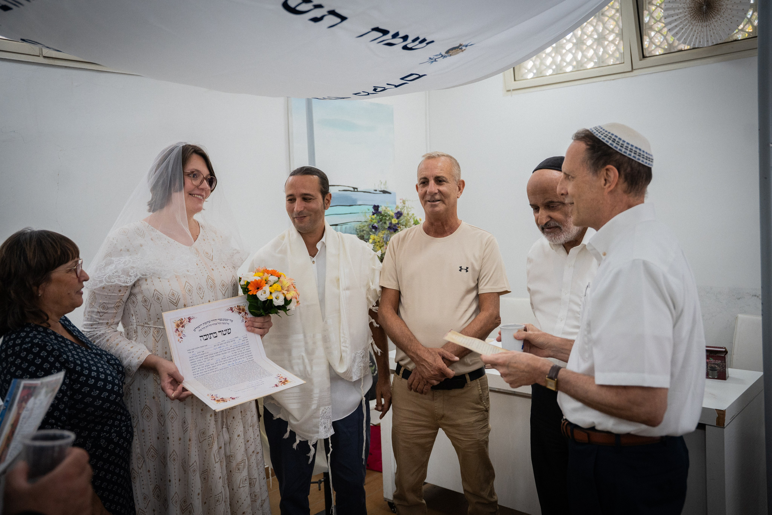 Chuppah of Yael & Raz, Hod Hasharon, July 2026. Divign By Tehilah — Meaningful Graphic Design & Photography