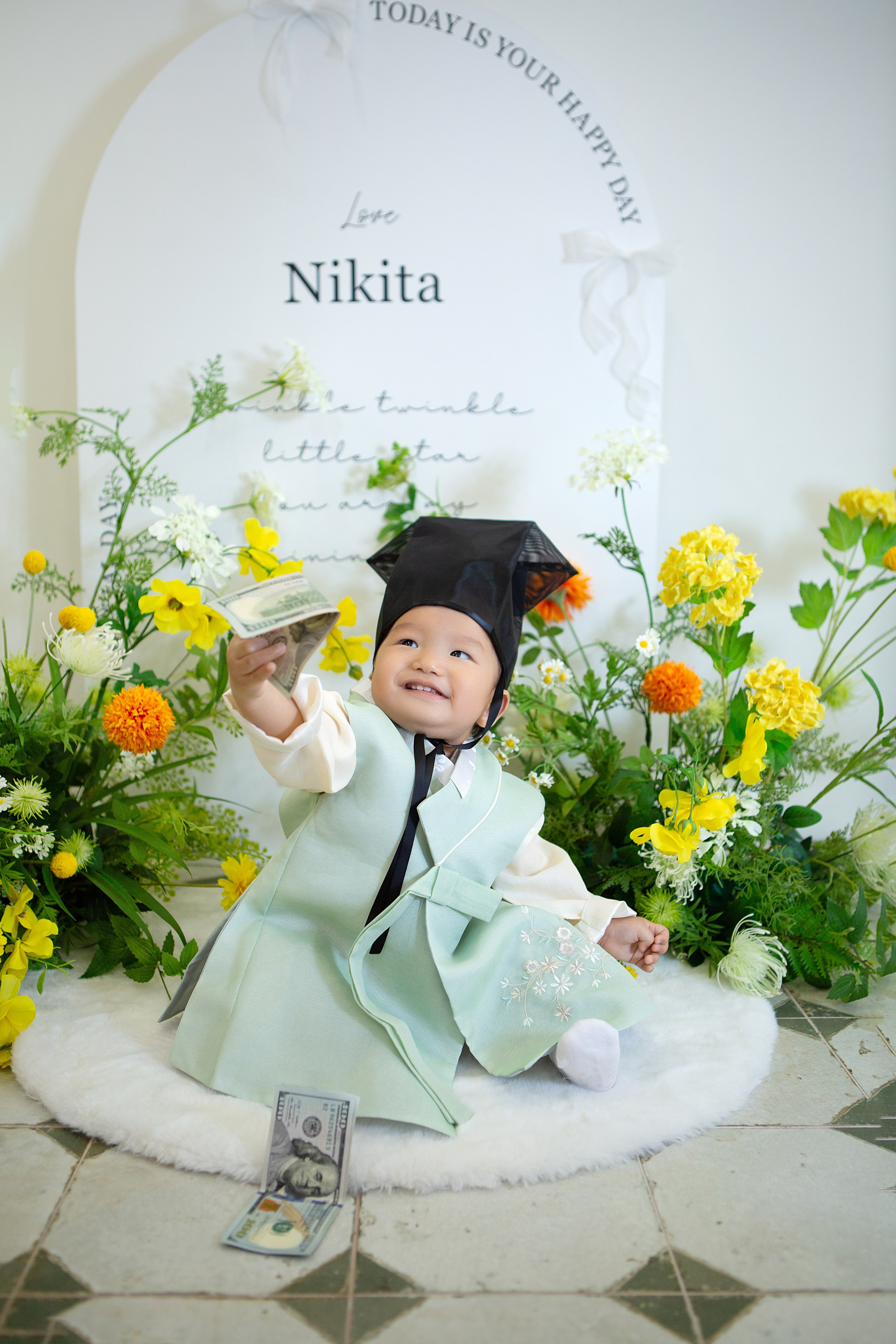 Никита в студии. Фотограф беременности, ньюборн и годовасиков в Корее Жанна Хан