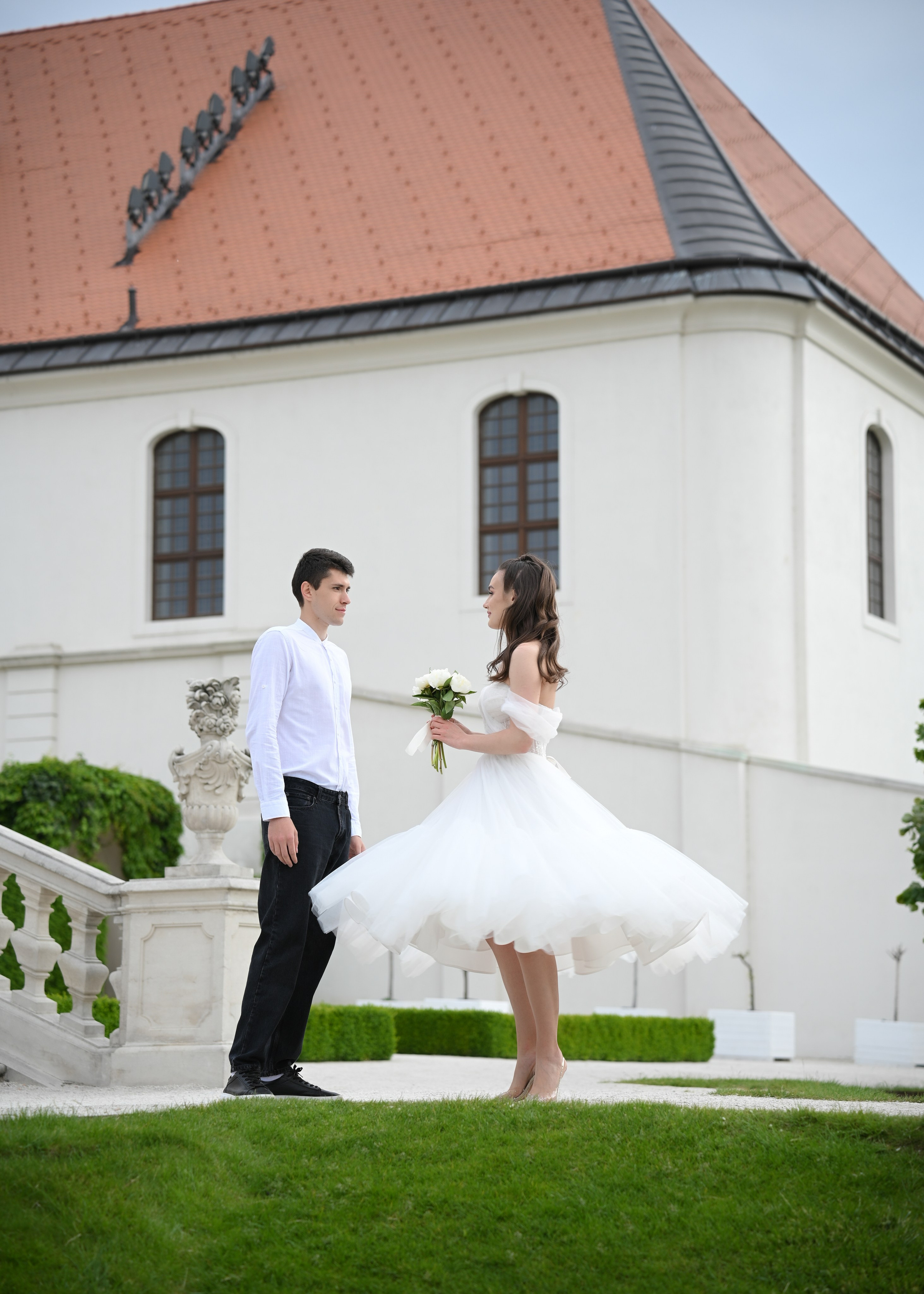 Eugene & Diana in Bratislava Castle. Photo Vienna and Bratislava