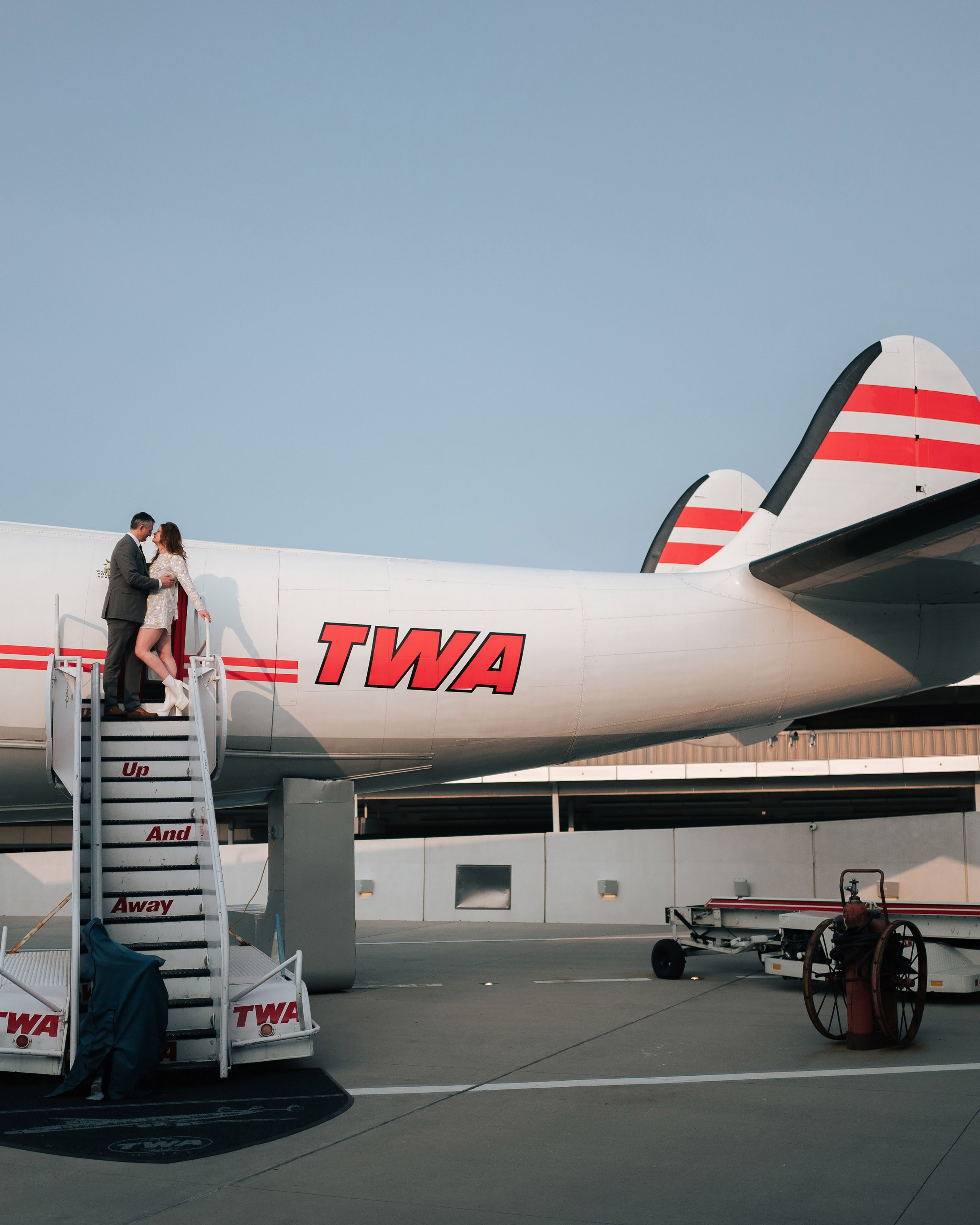 Shannon and Nik at TWA Hotel | NYC Couple Photography