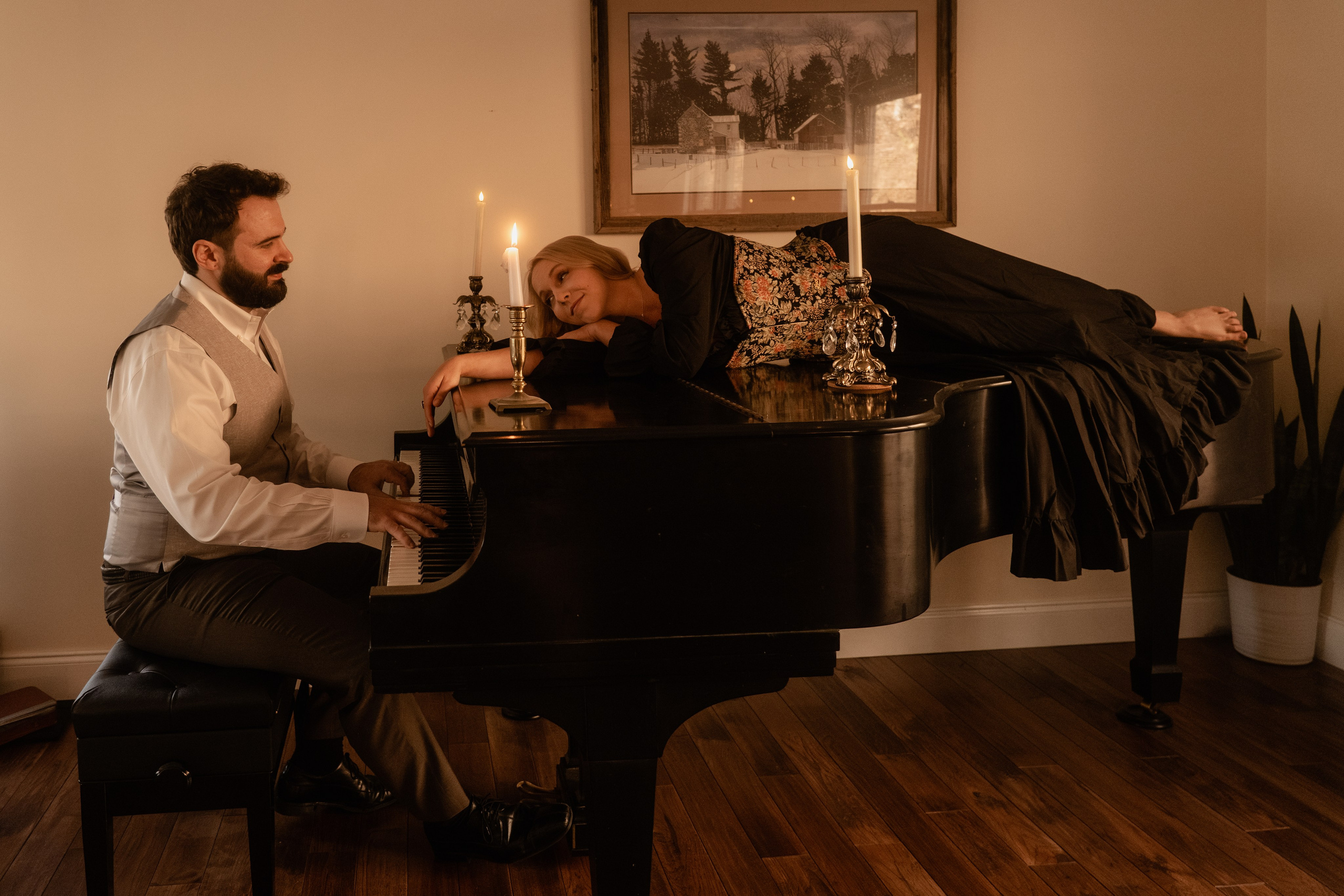 Connecticut Couple Photography — Intimate Home Session. Daria Deschain Cinematic Photography in Connecticut