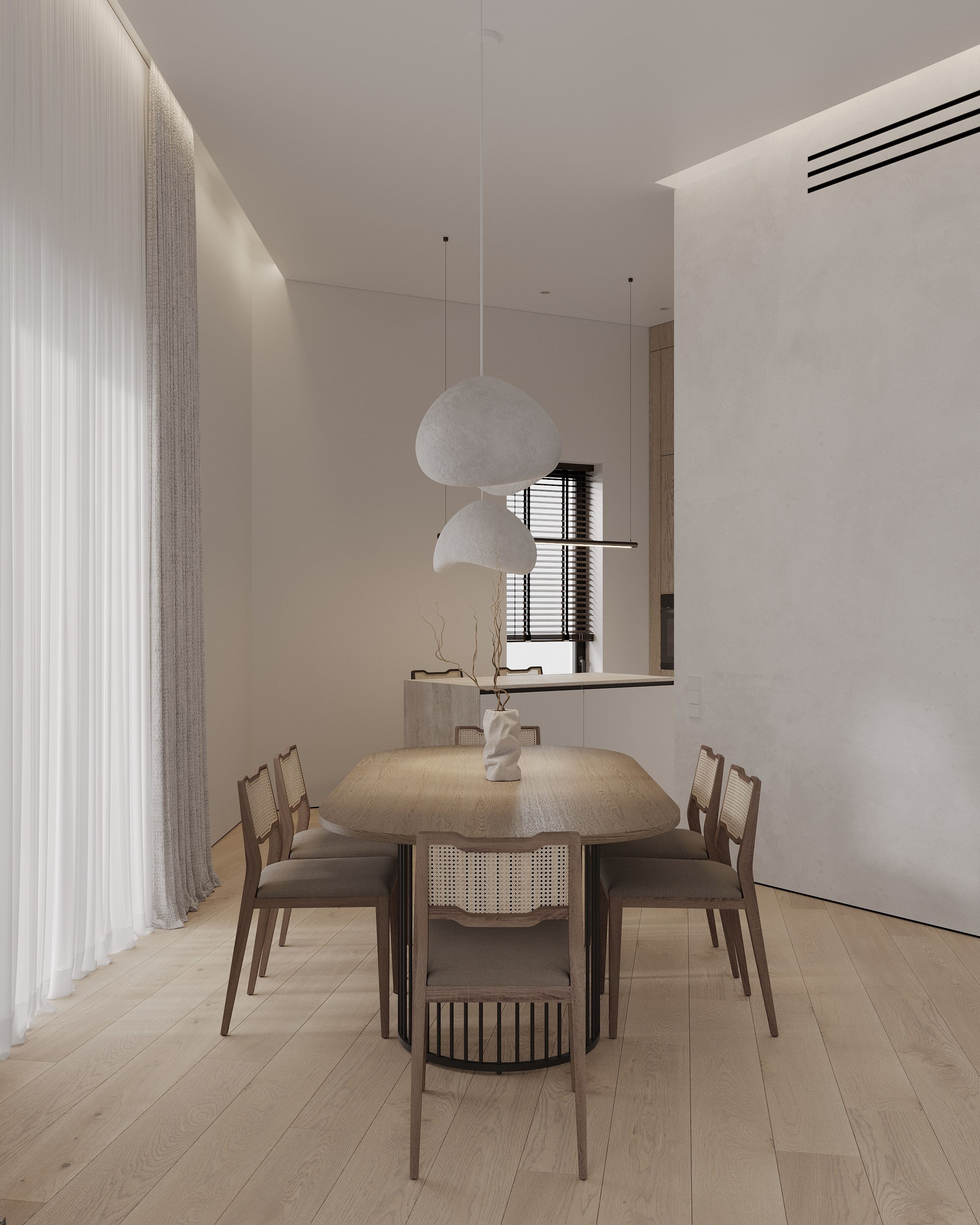 Wooden minimalizm. Simple Archs — high quality visualizations for your interior projects