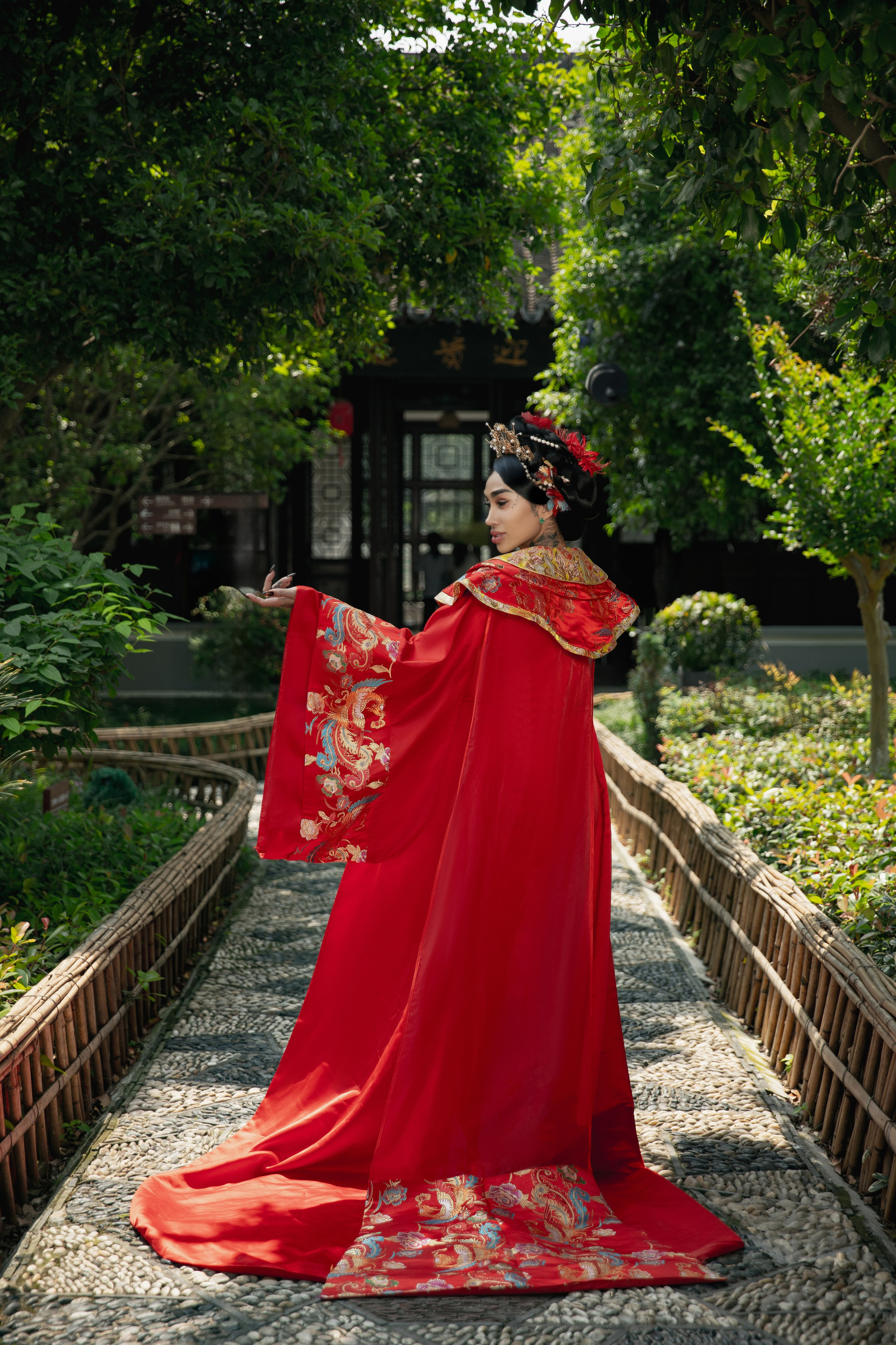 фотосессия в традиционной водной деревне - китайской Венеции - Чжуцзяцзяо