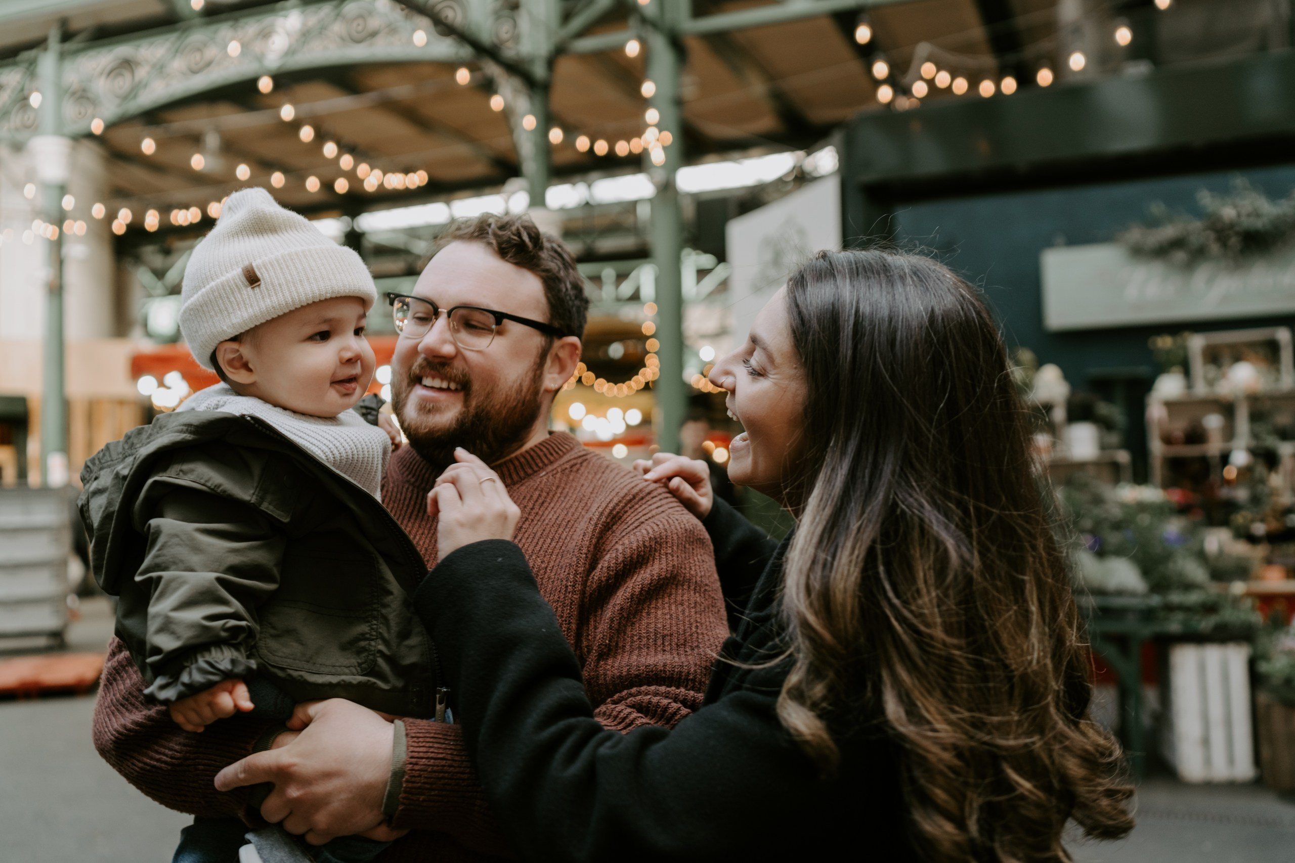 Family session in Borough Market. London portrait and family photographer