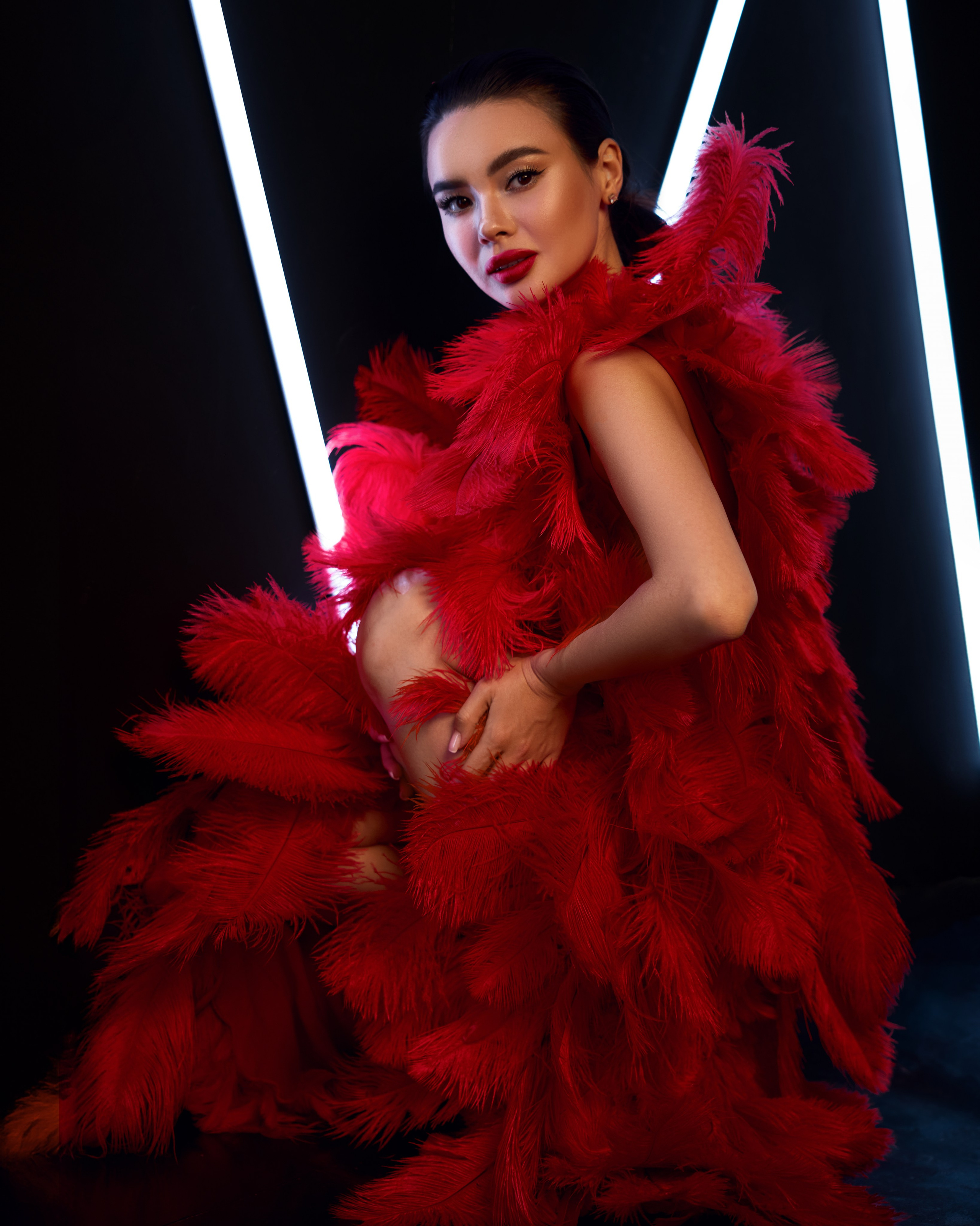 Studio-Shooting. Portraitfotografin Natalia Calcagnile