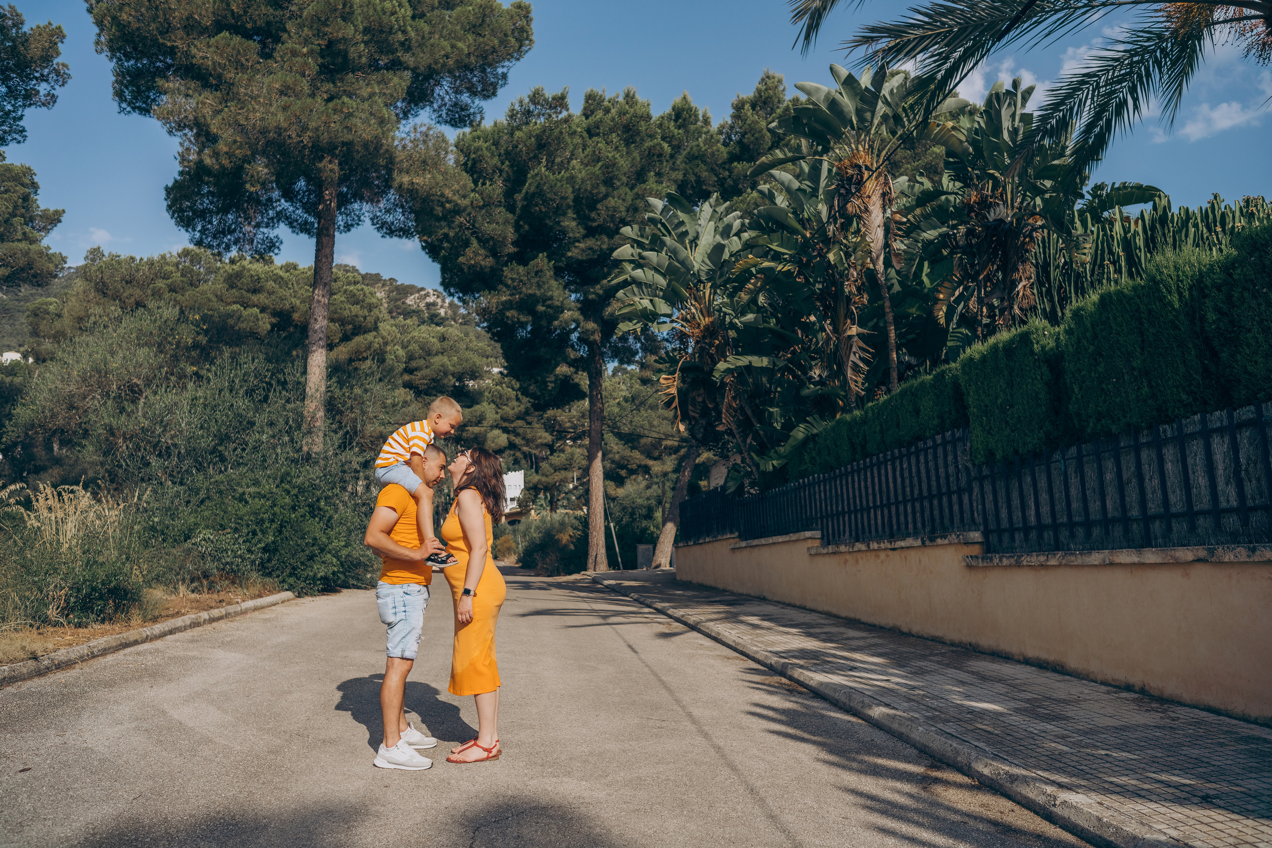 When we are three together. Фотограф у Пальма де Майорка