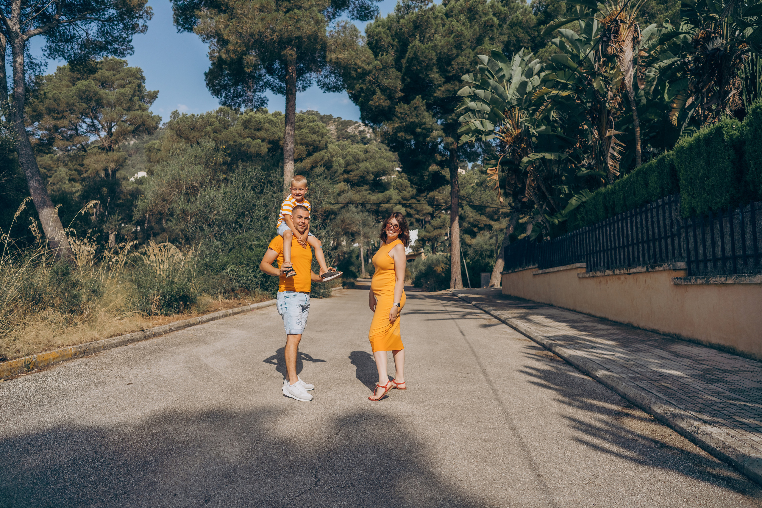 When we are three together. Фотограф у Пальма де Майорка