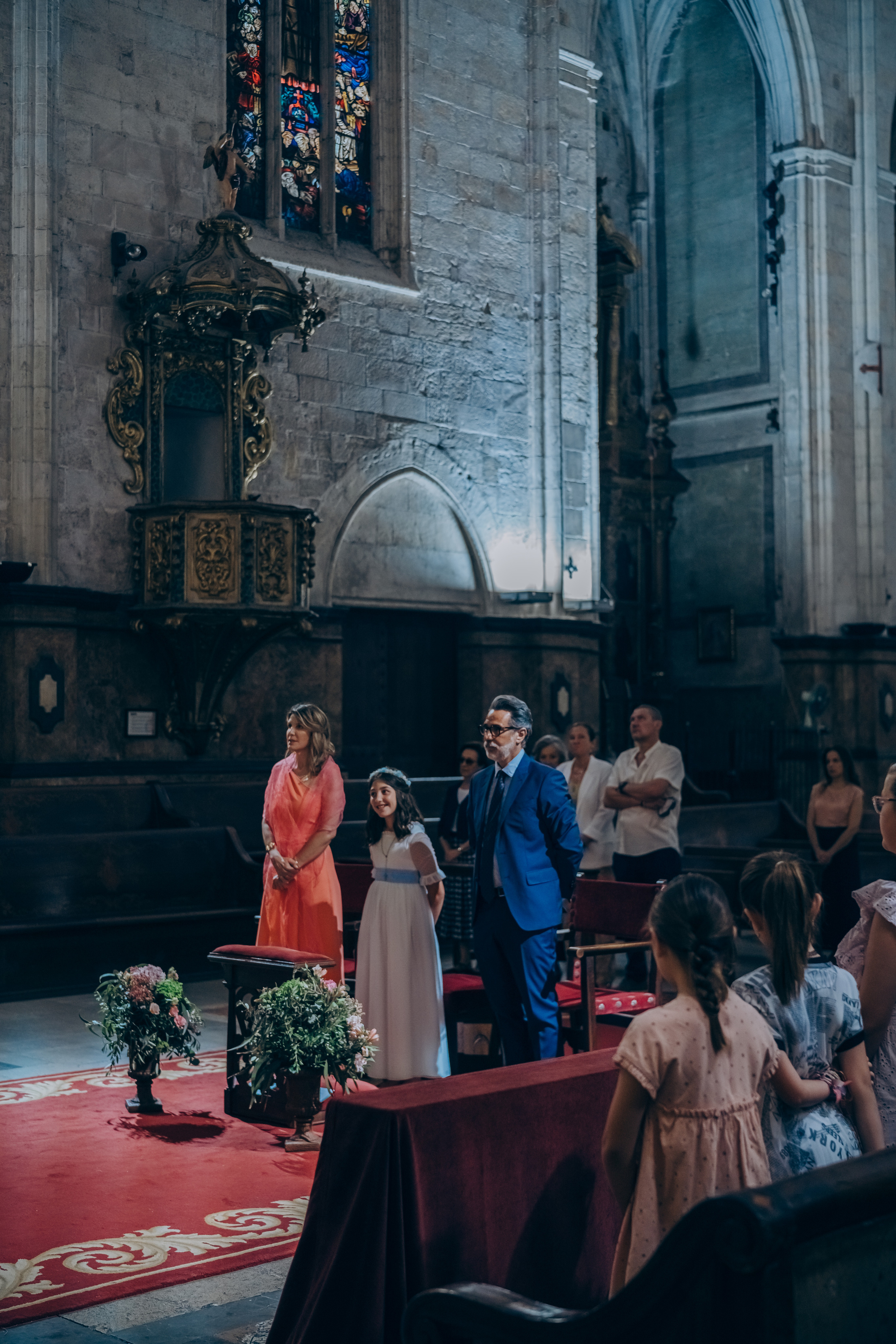 Comunión en la basílica San Francesc. Photographer in Mallorca