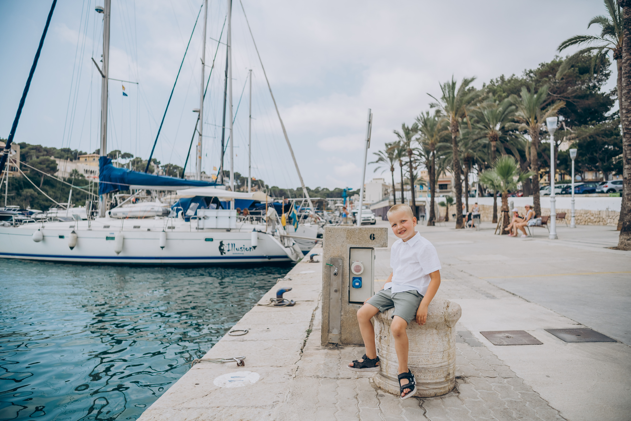 When we are three together. Фотограф у Пальма де Майорка