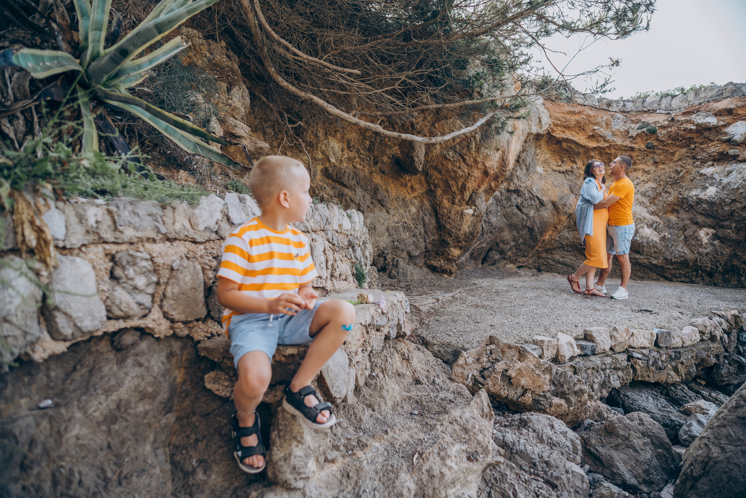 When we are three together. Фотограф у Пальма де Майорка