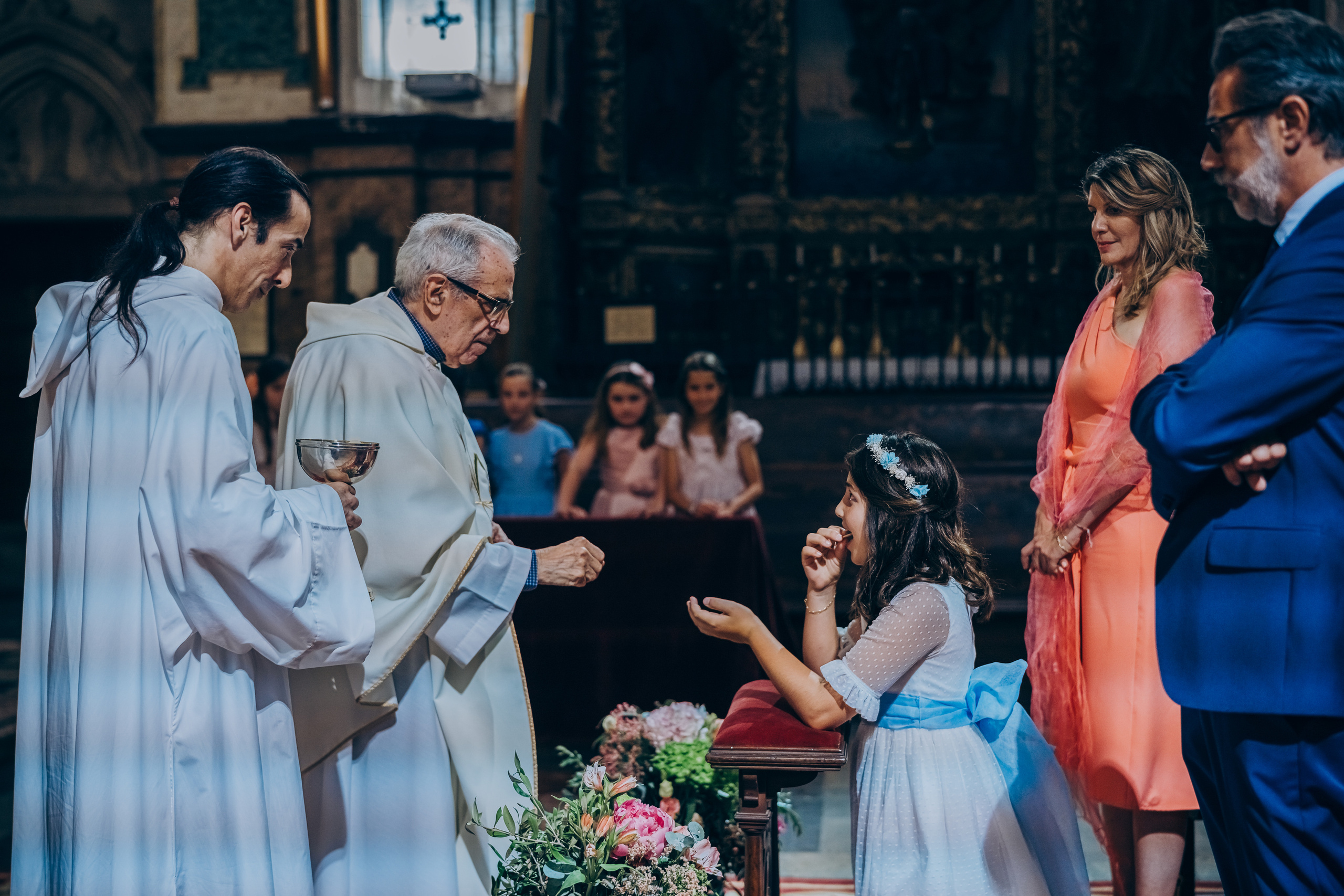 Comunión en la basílica San Francesc. Photographer in Mallorca