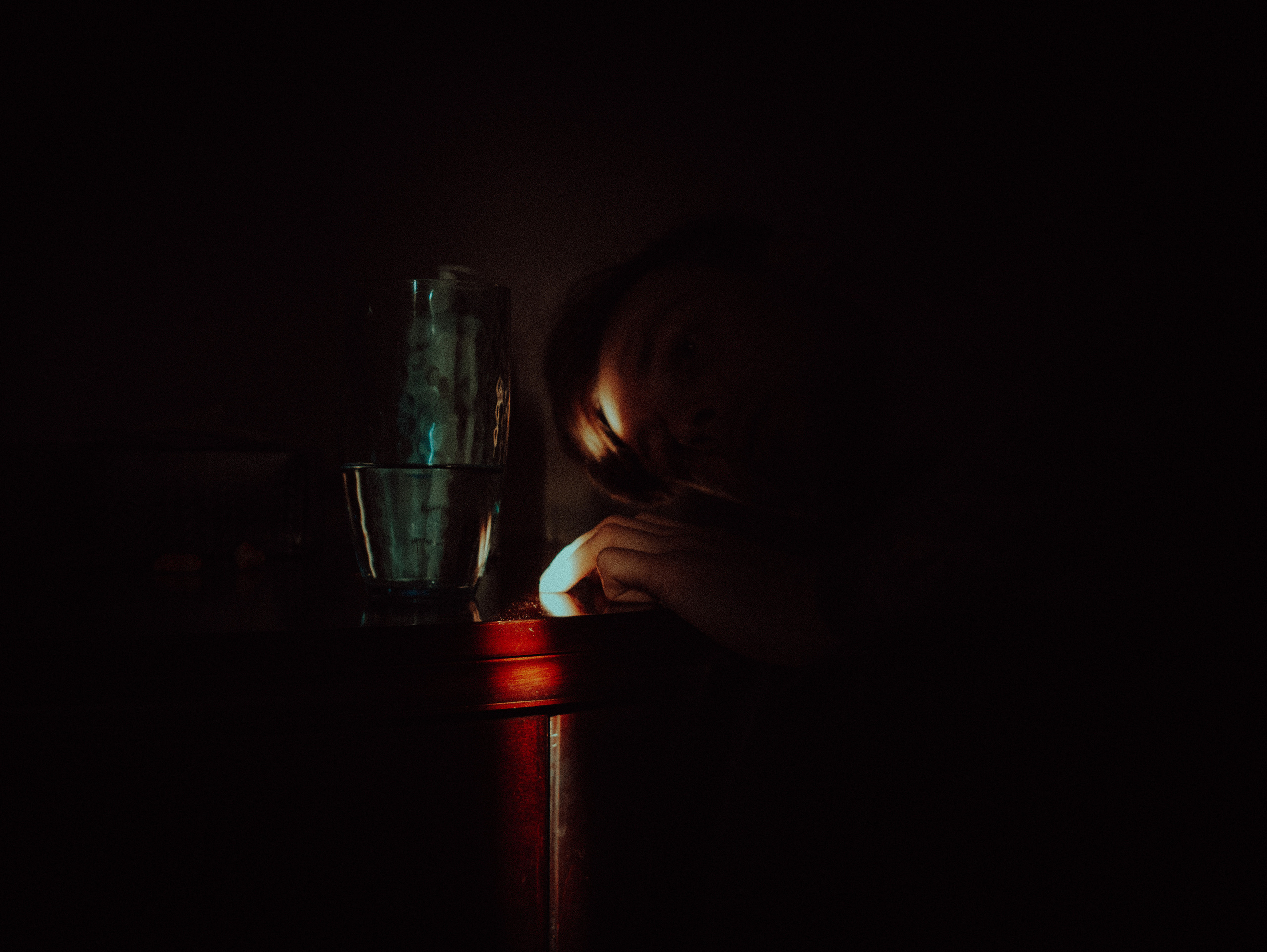 Look beyond the light, conceptual self-portrait Dimitri Ilkov