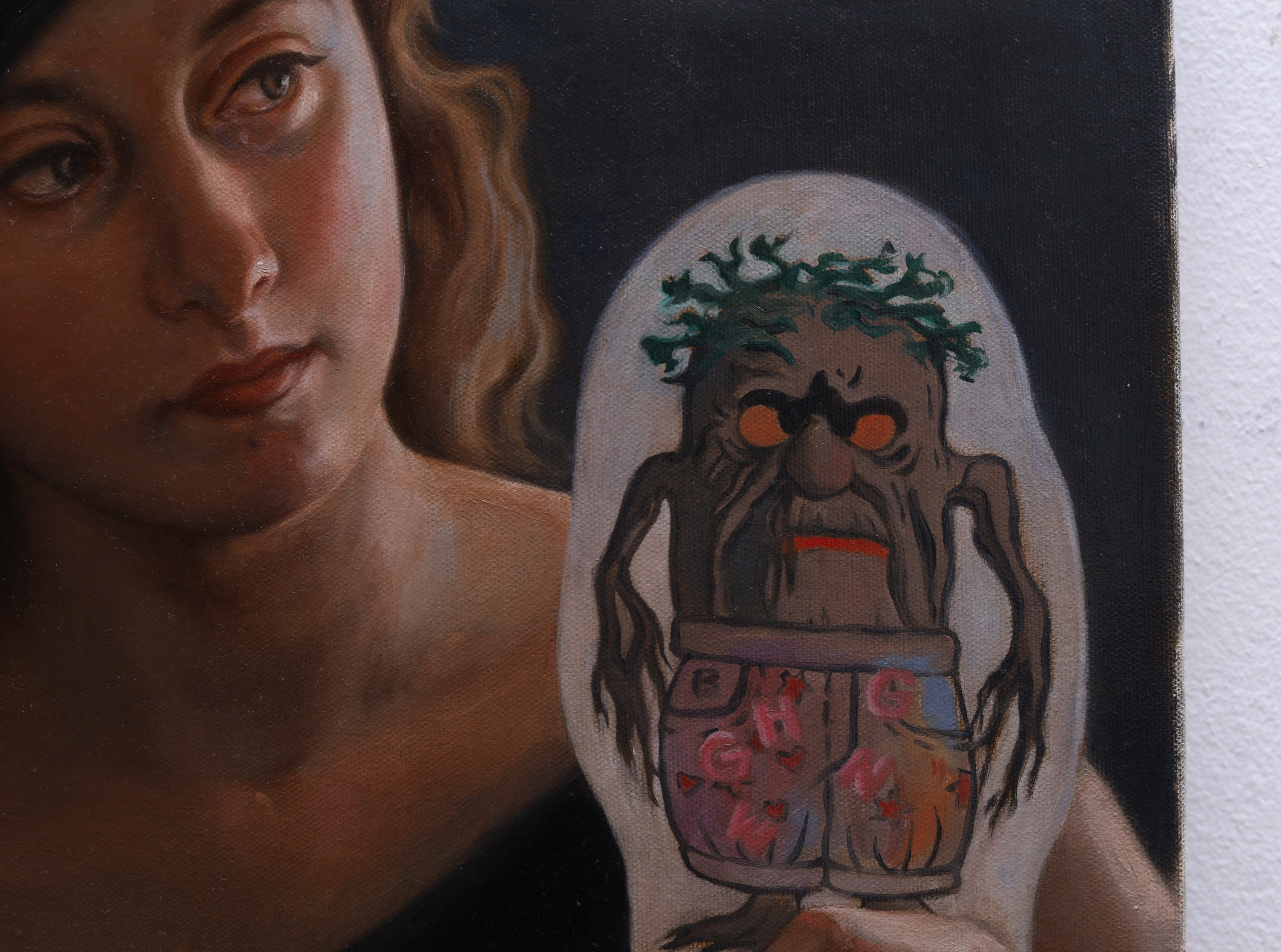 The Symbol, oil painting, Barbara Cabral. Barbara Cabral