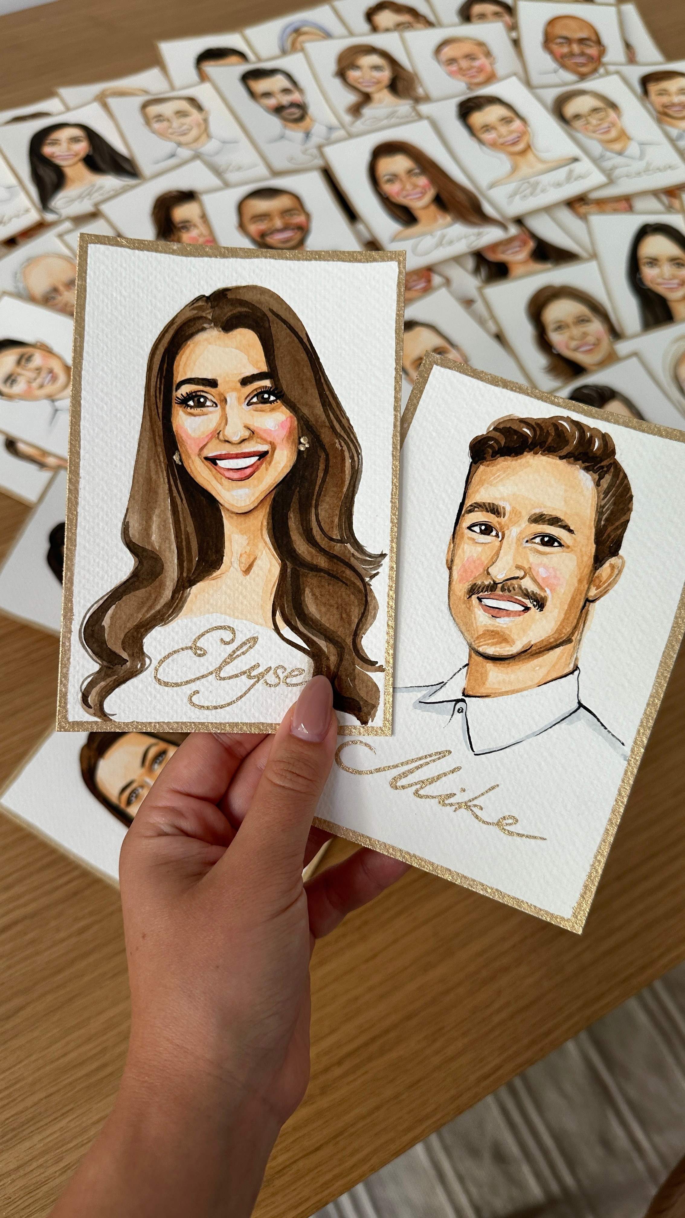 Wedding Seatings Cards. InnaIllustrator