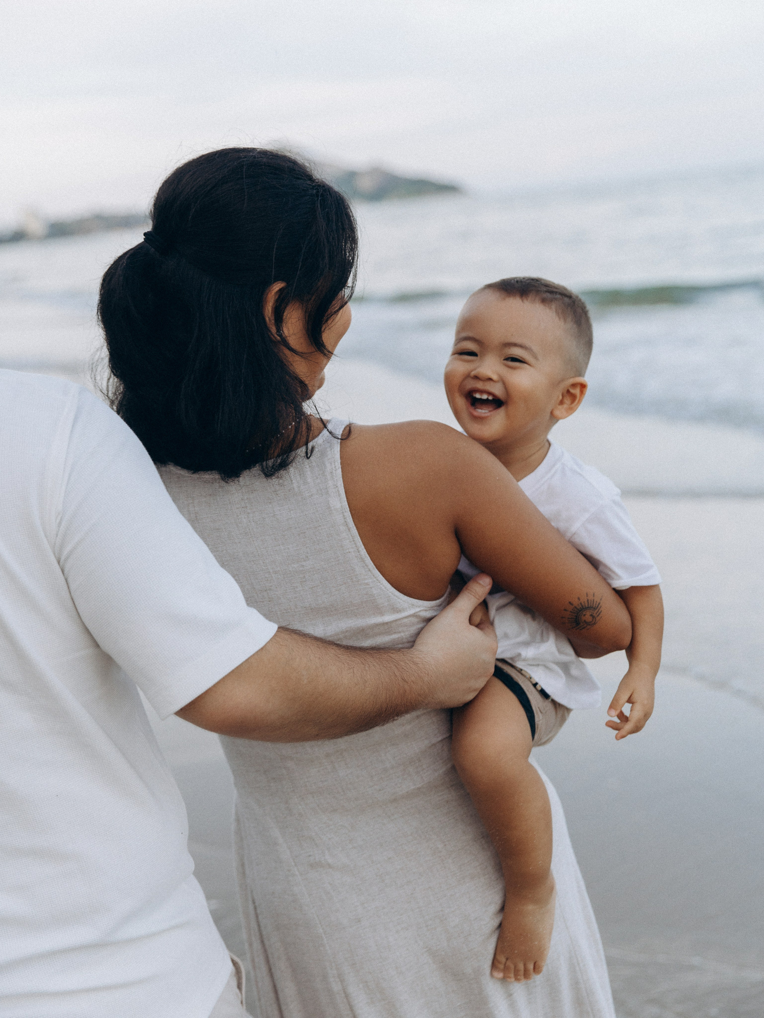 At the beach. Family and wedding photographer in Bangkok, Thailand