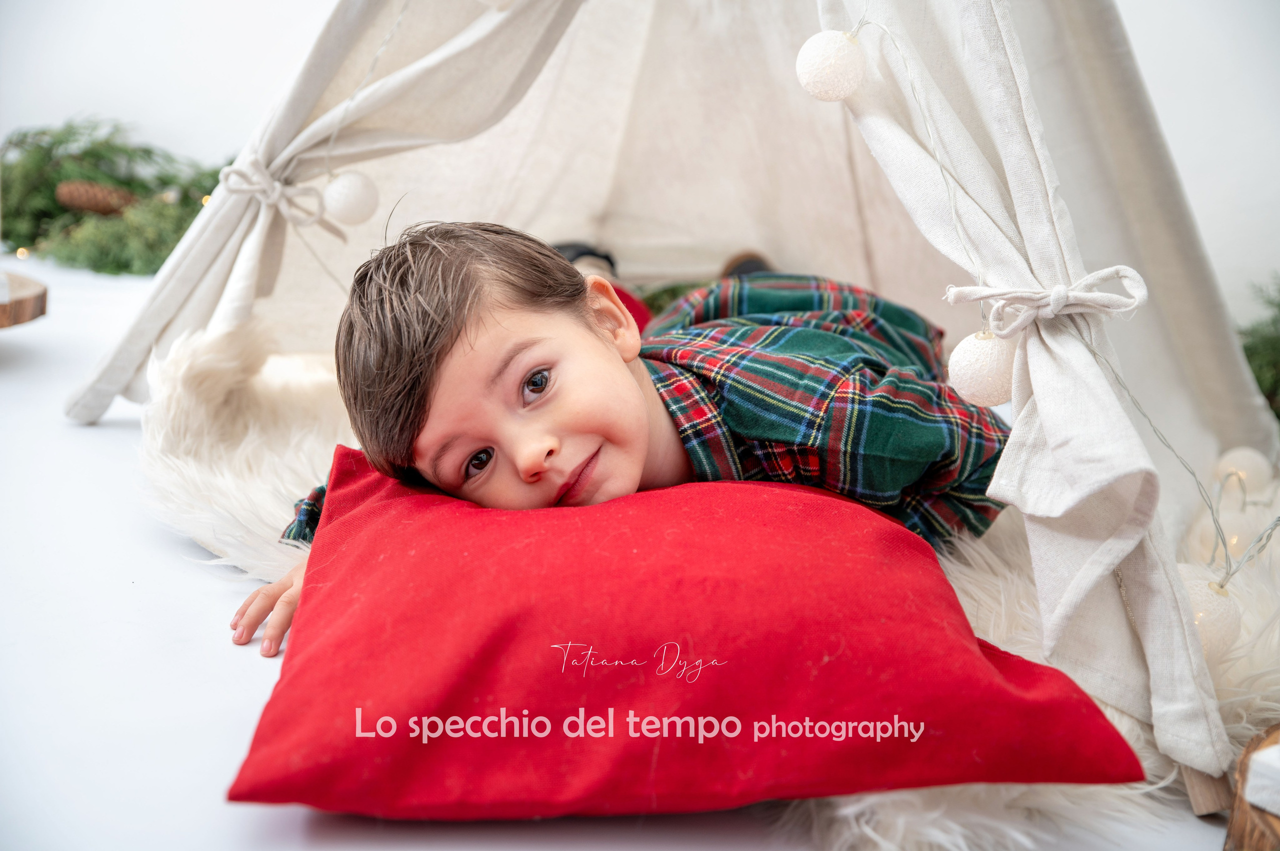 Mini sessioni «Cartolina di Natale». Lo specchio del tempo photography