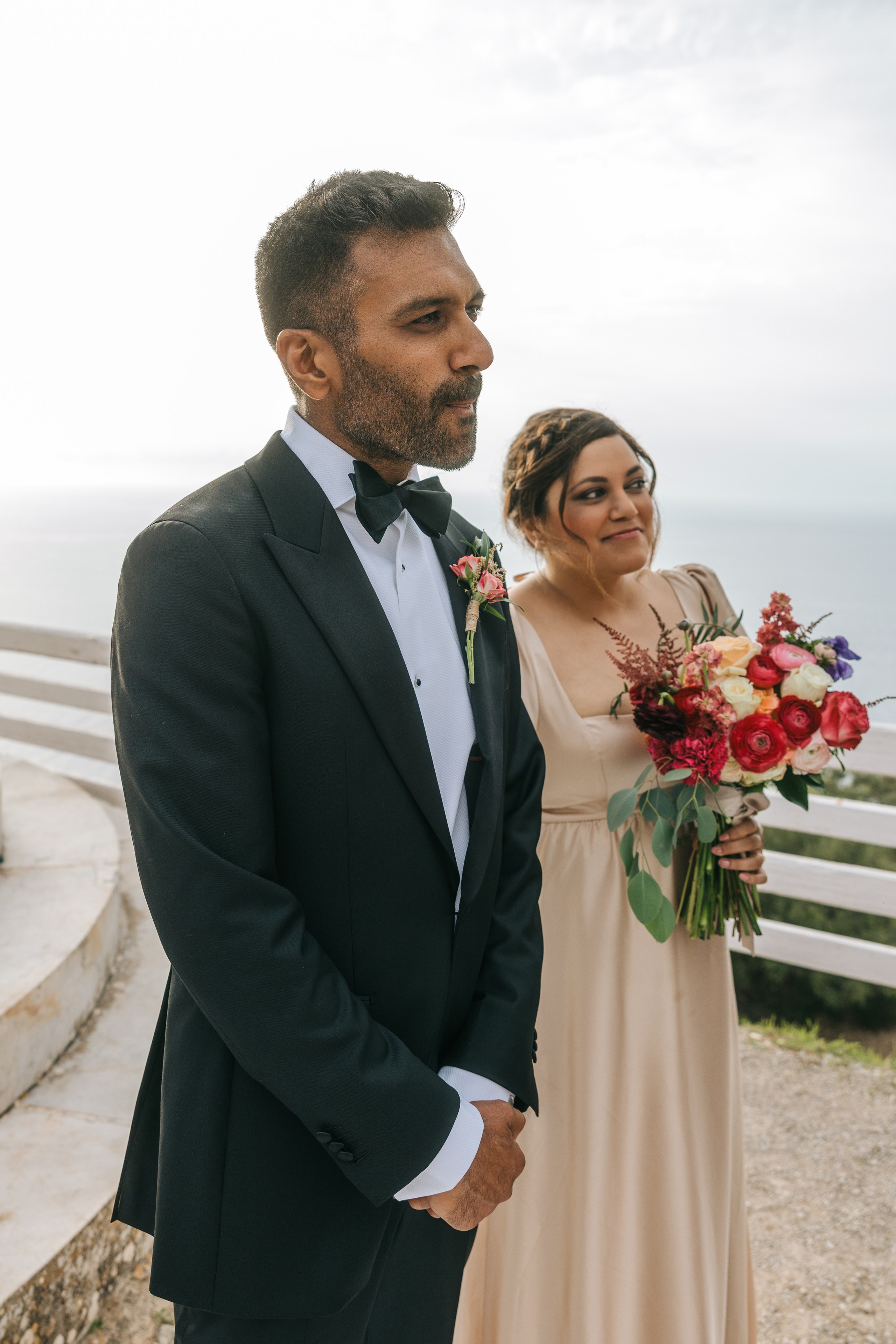 Mallorca venue Son Marroig for this LA Wedding Ceremony. Wedding Celebrant in Mallorca Iban Collin