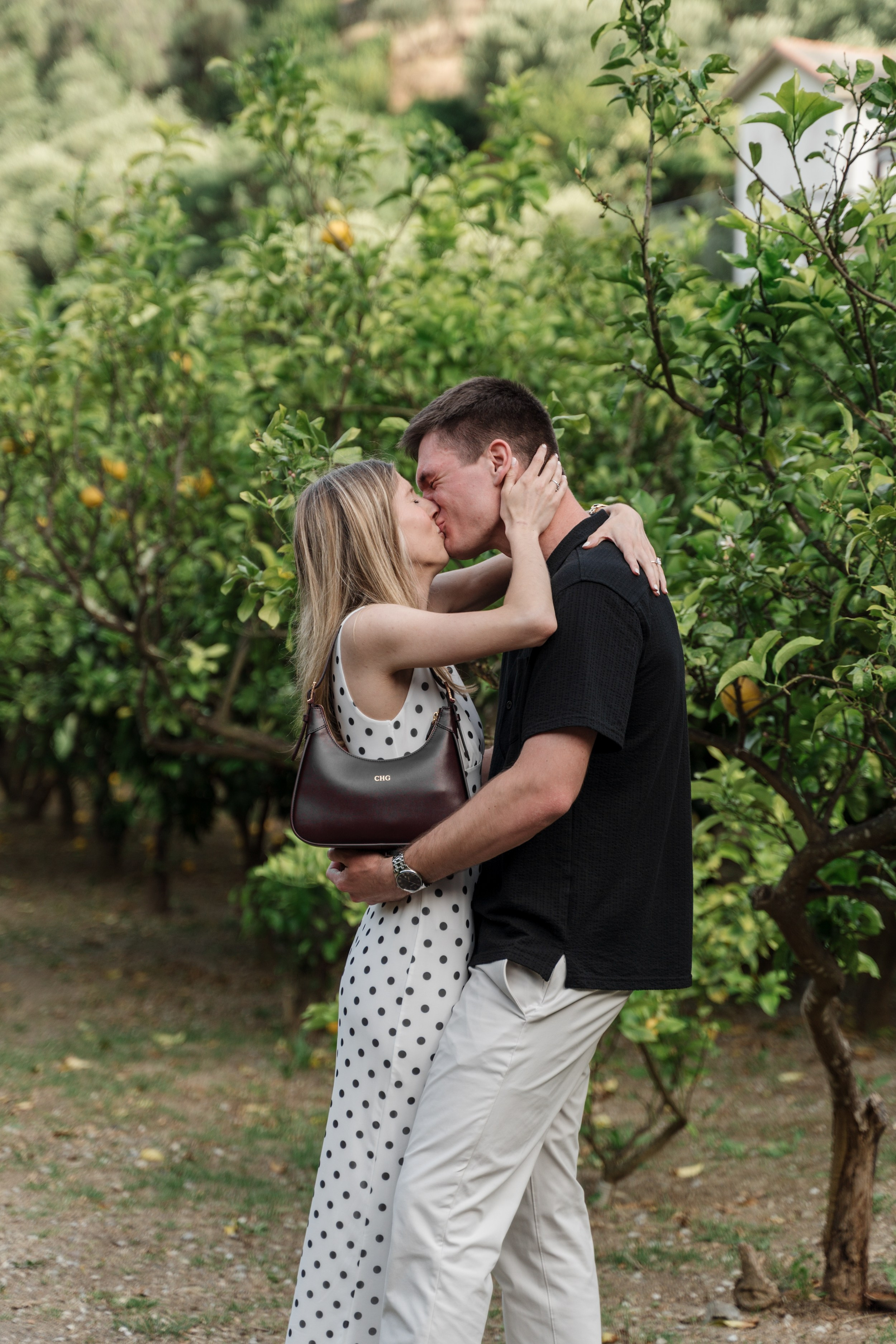 Secret Proposal at a Winery. Lake Como Proposal Photographer | Surprise Proposals & Engagements