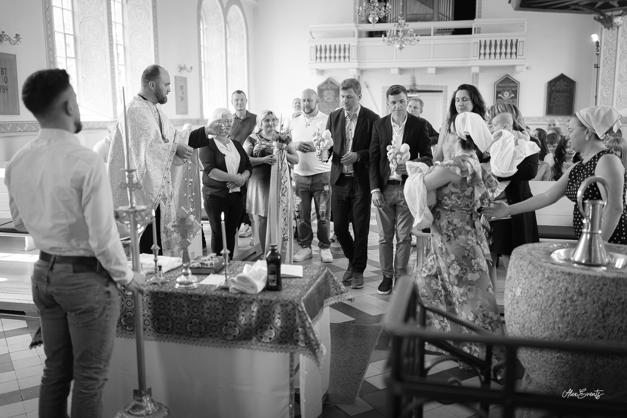 Botez Theodor - Biserica Fredericia. AlexEvents | Fotograf si Videograf de Nunta si Botez in Danemarca si Germania