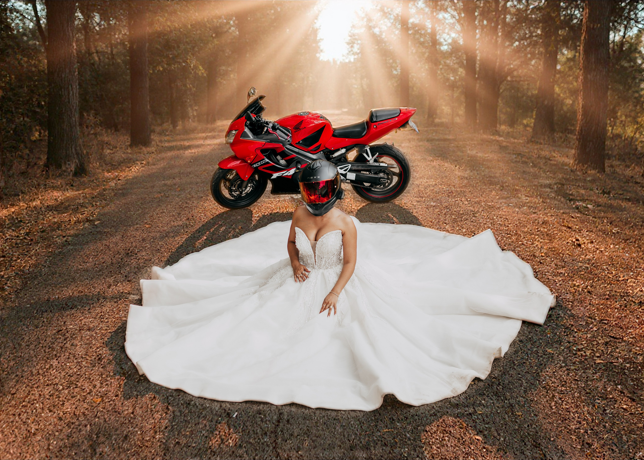 Trash the Dress cu motocicliști — ședință foto de poveste. Lucian Dedeu — Fotograf de nuntă și eveniment