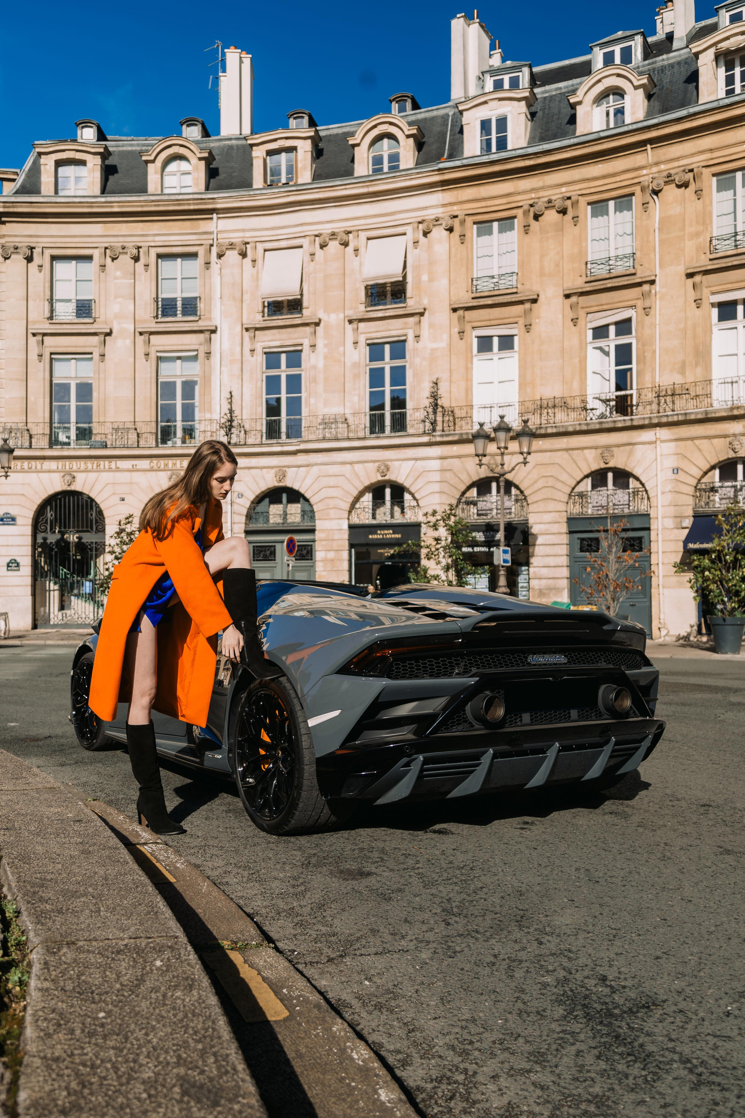 Kate x Lamborghini Huracan. Photographer in Paris — Vitalii Motruk