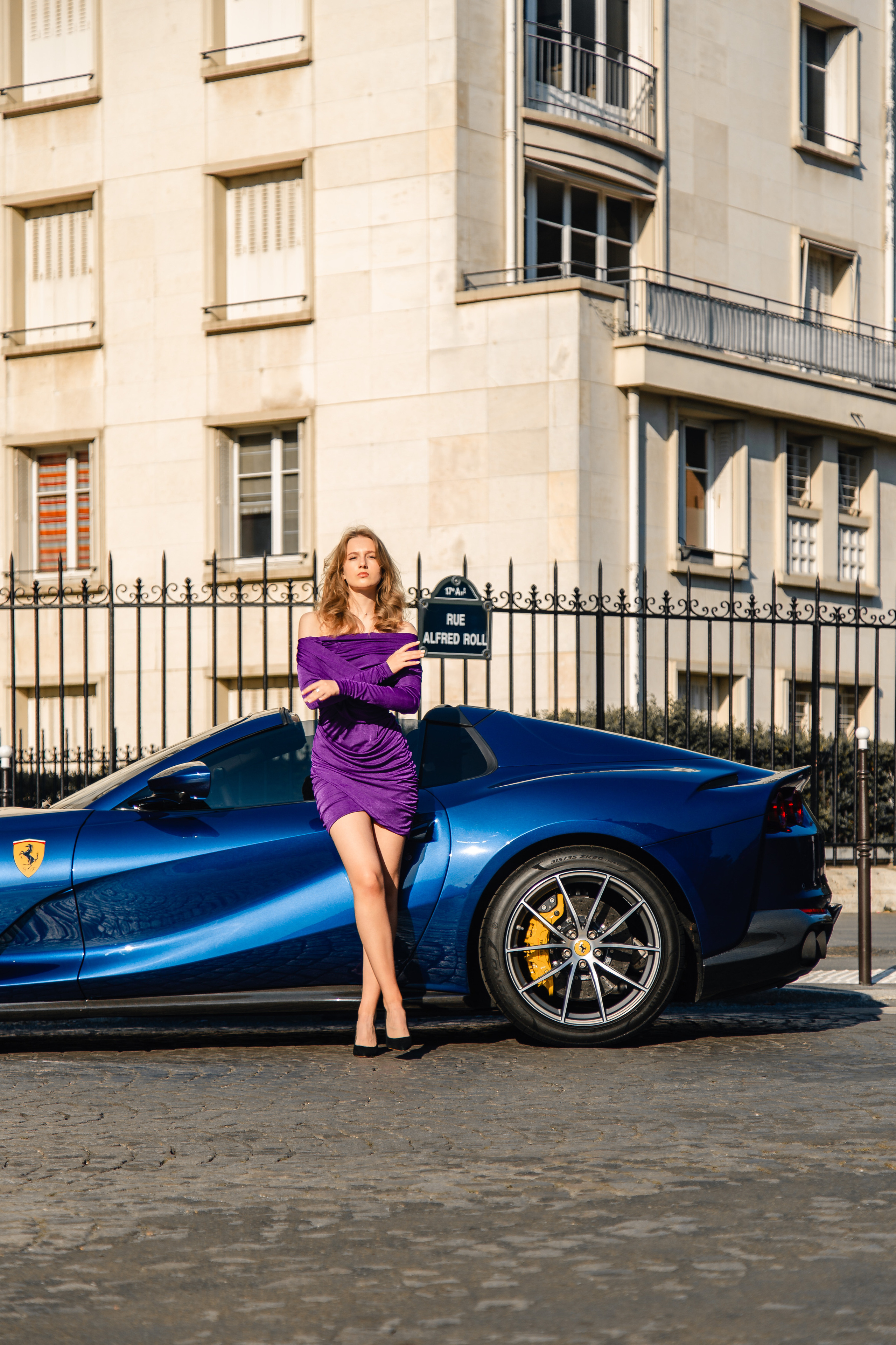 Anna x Ferrari 812. Photographer in Paris — Vitalii Motruk
